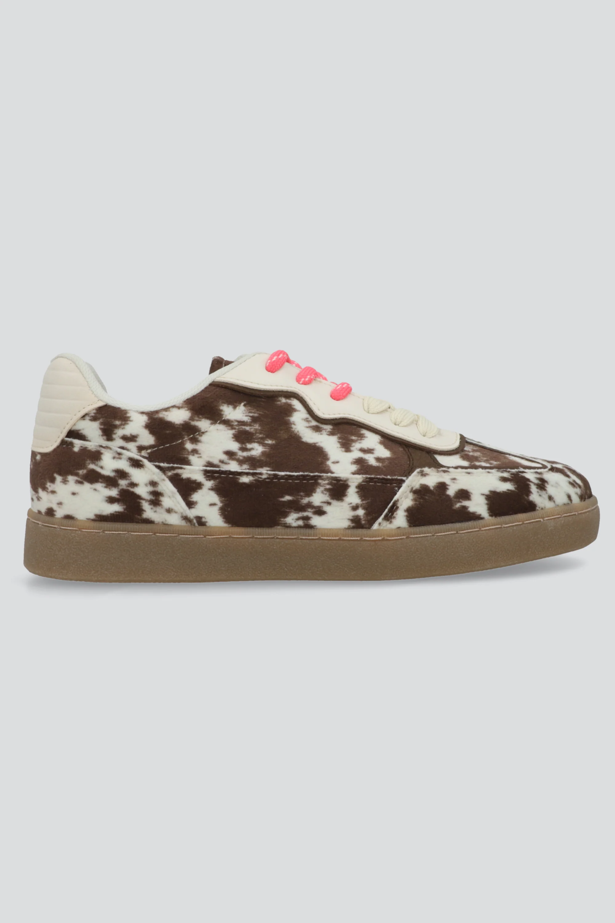 Tenis animalprint vaca doble agujeta