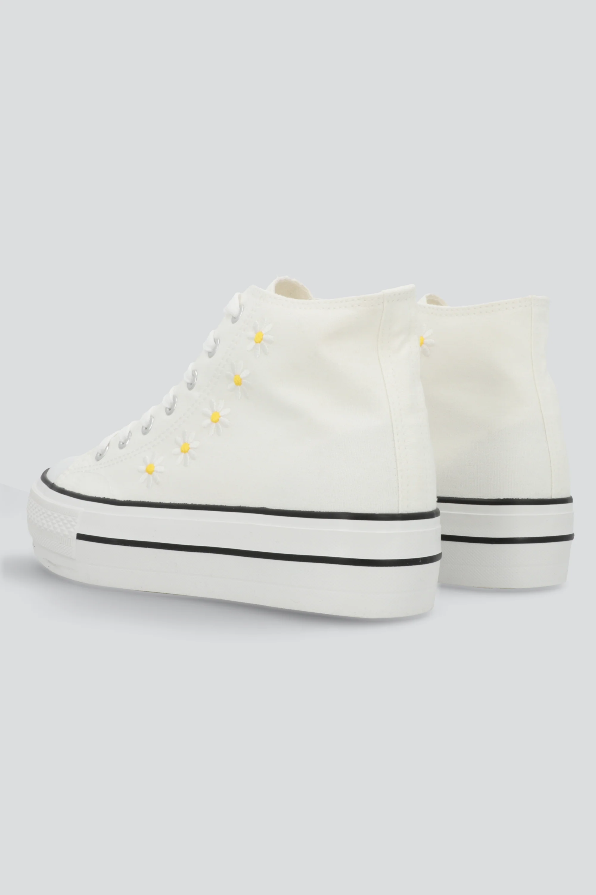 Tenis canvas margaritas plataforma - Image 3