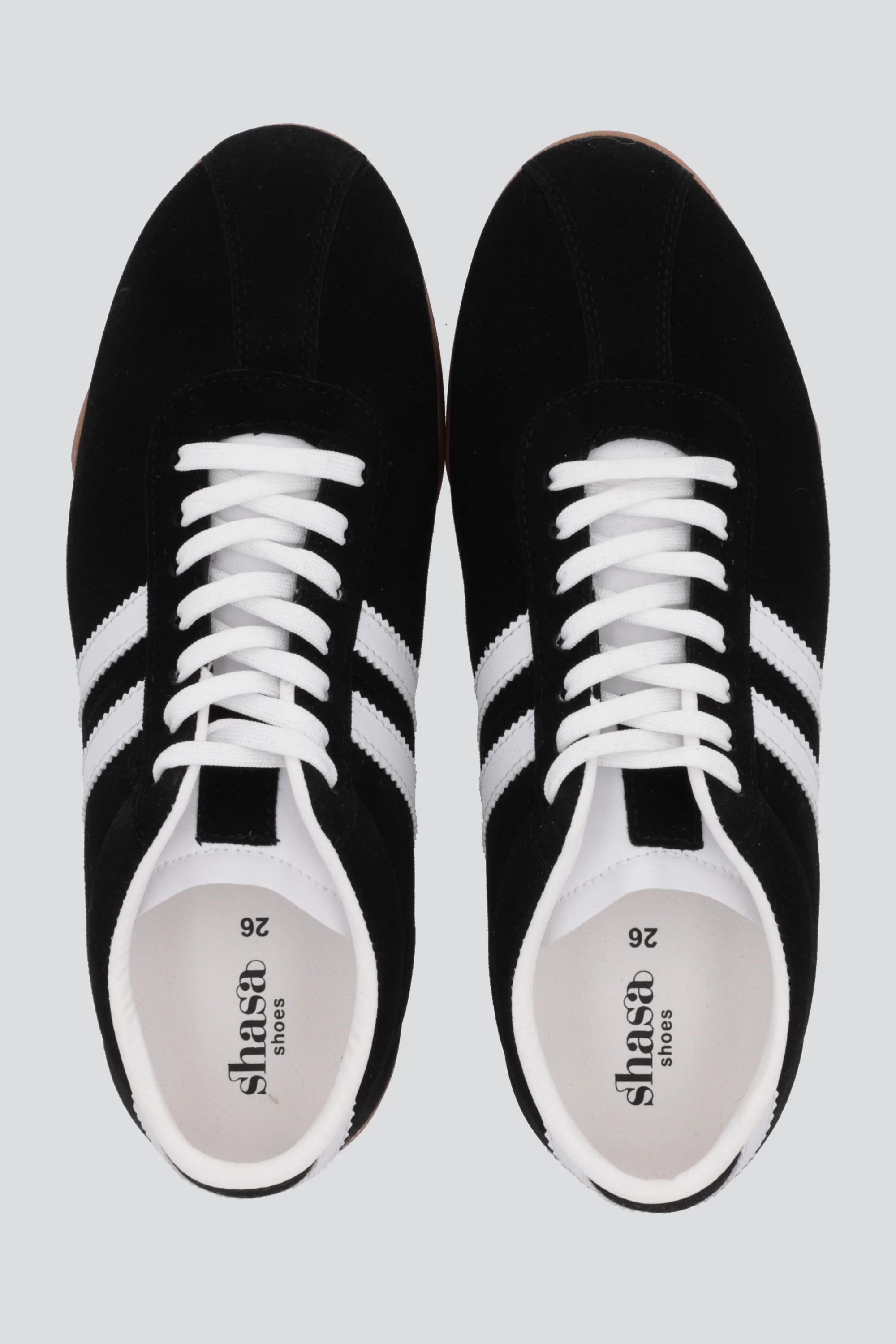 Tenis casual dos lineas gamuza - Image 2