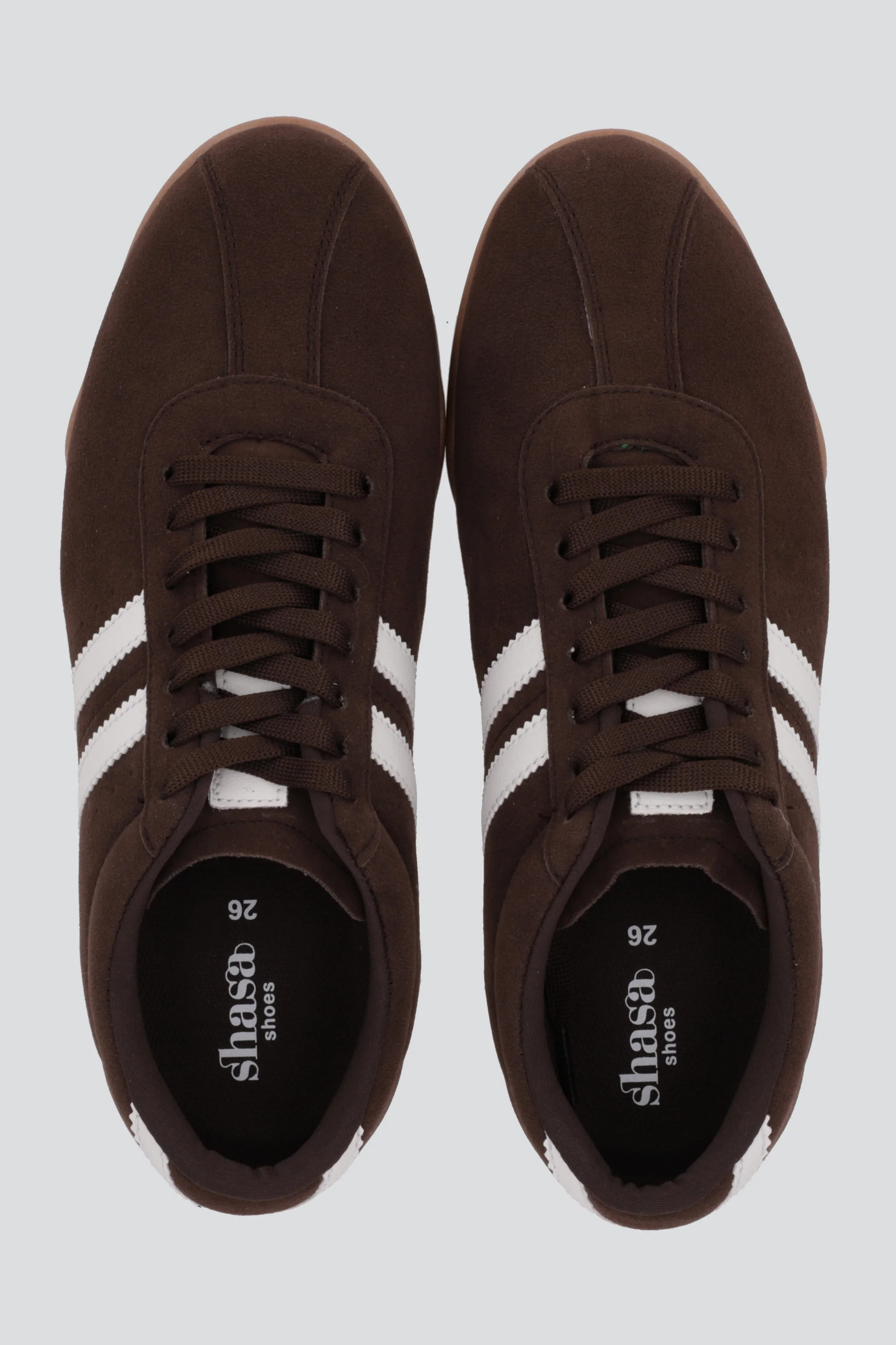 Tenis casual dos lineas gamuza - Image 2