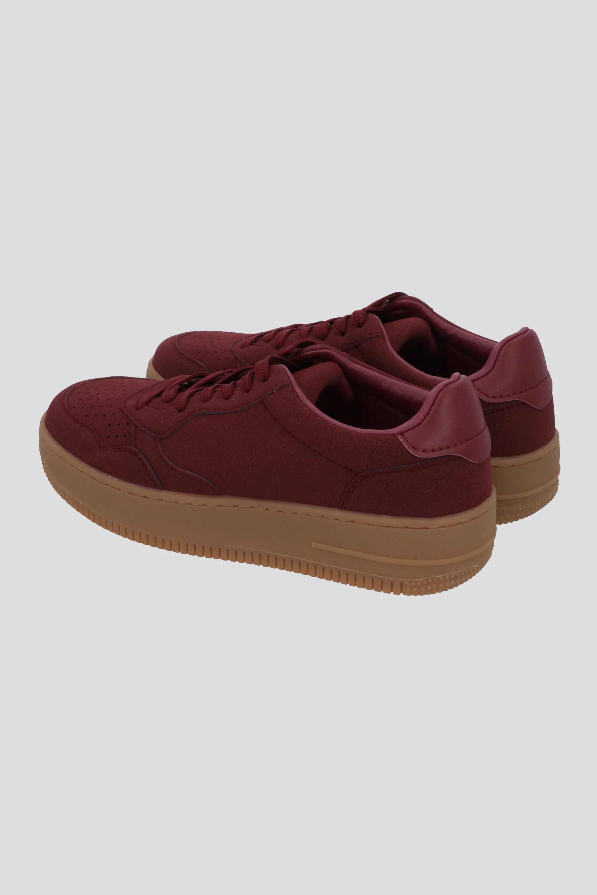 Tenis retro microfibra monocolor - Image 4