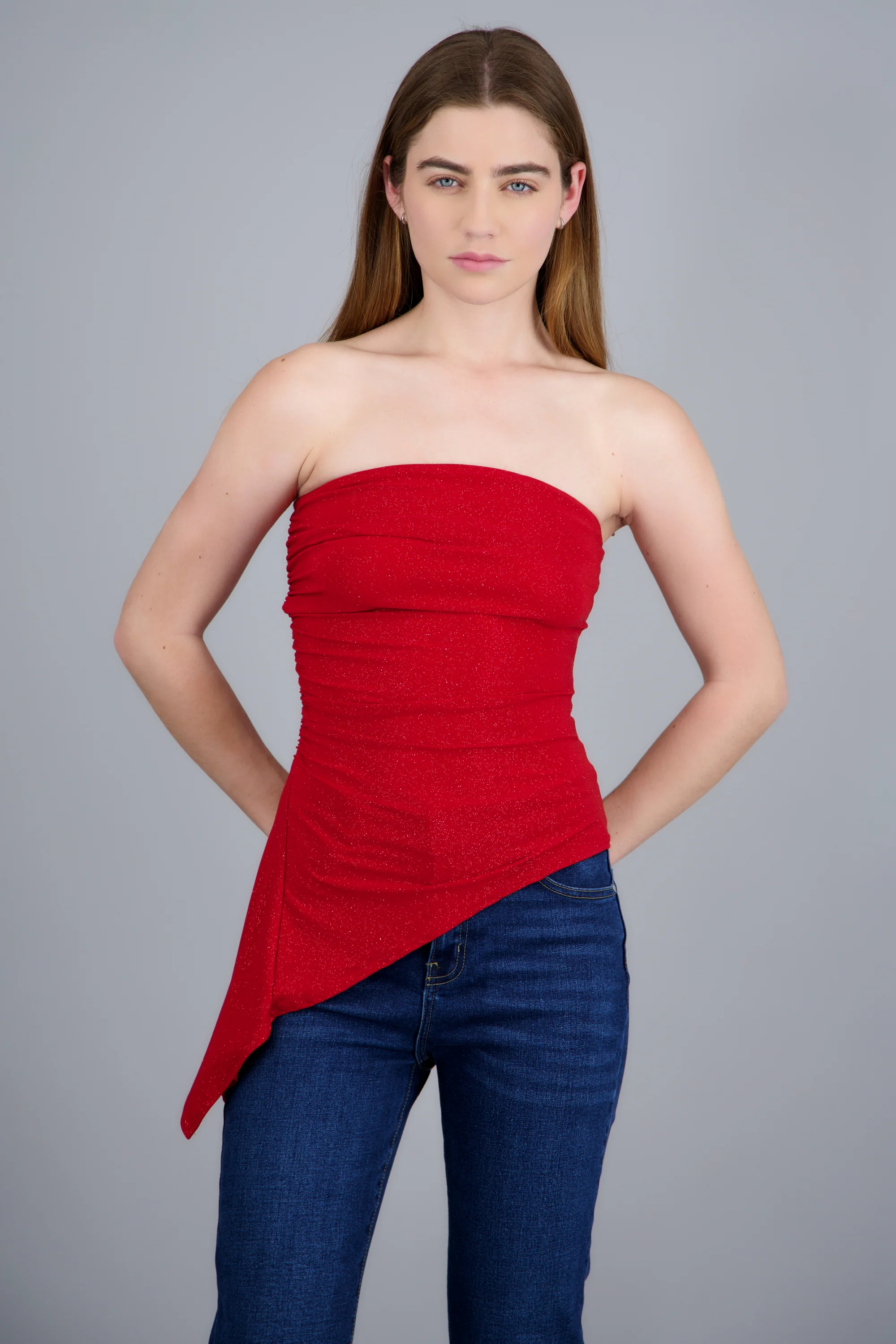 Top asimetrico brillos - Image 2