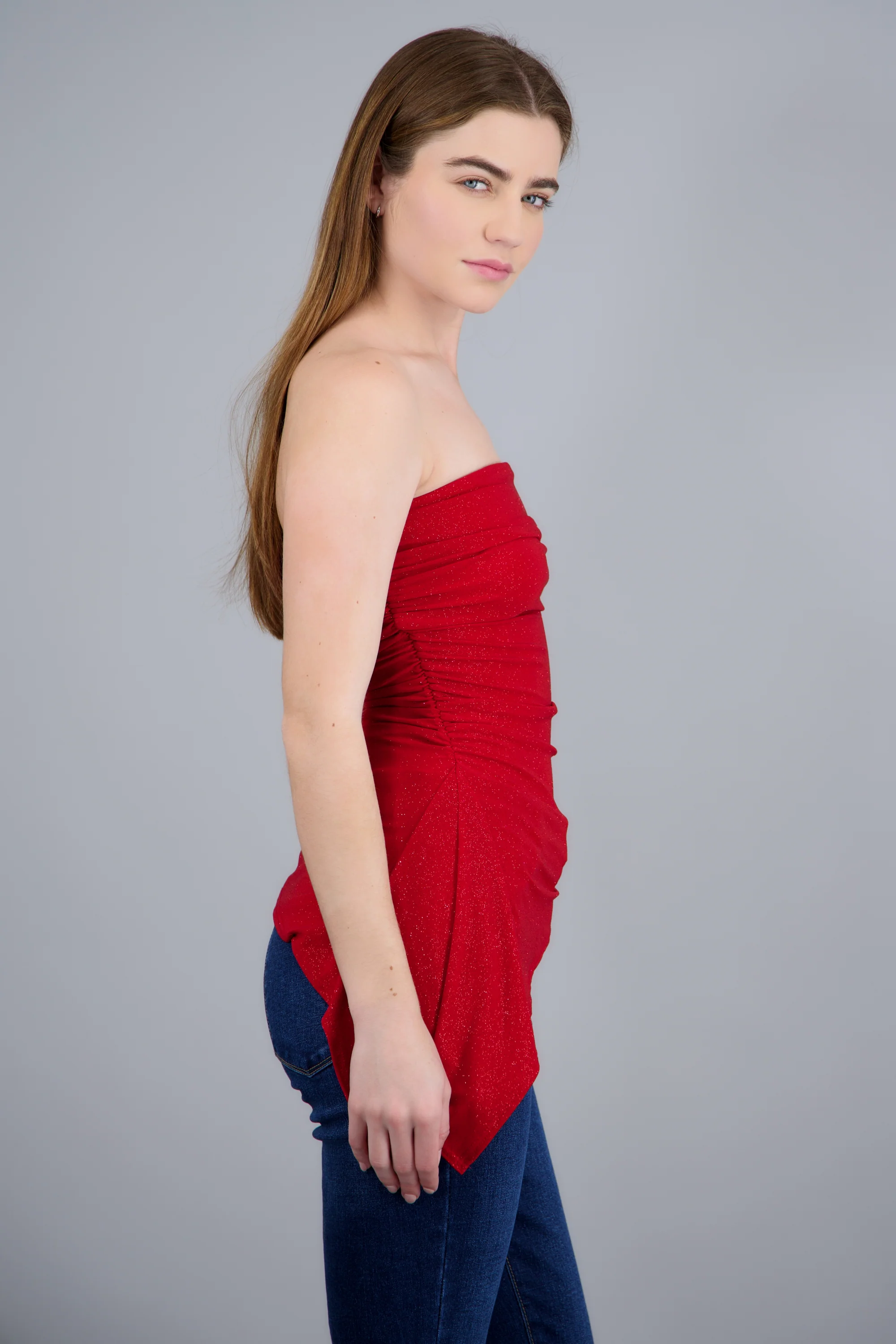 Top asimetrico brillos - Image 3