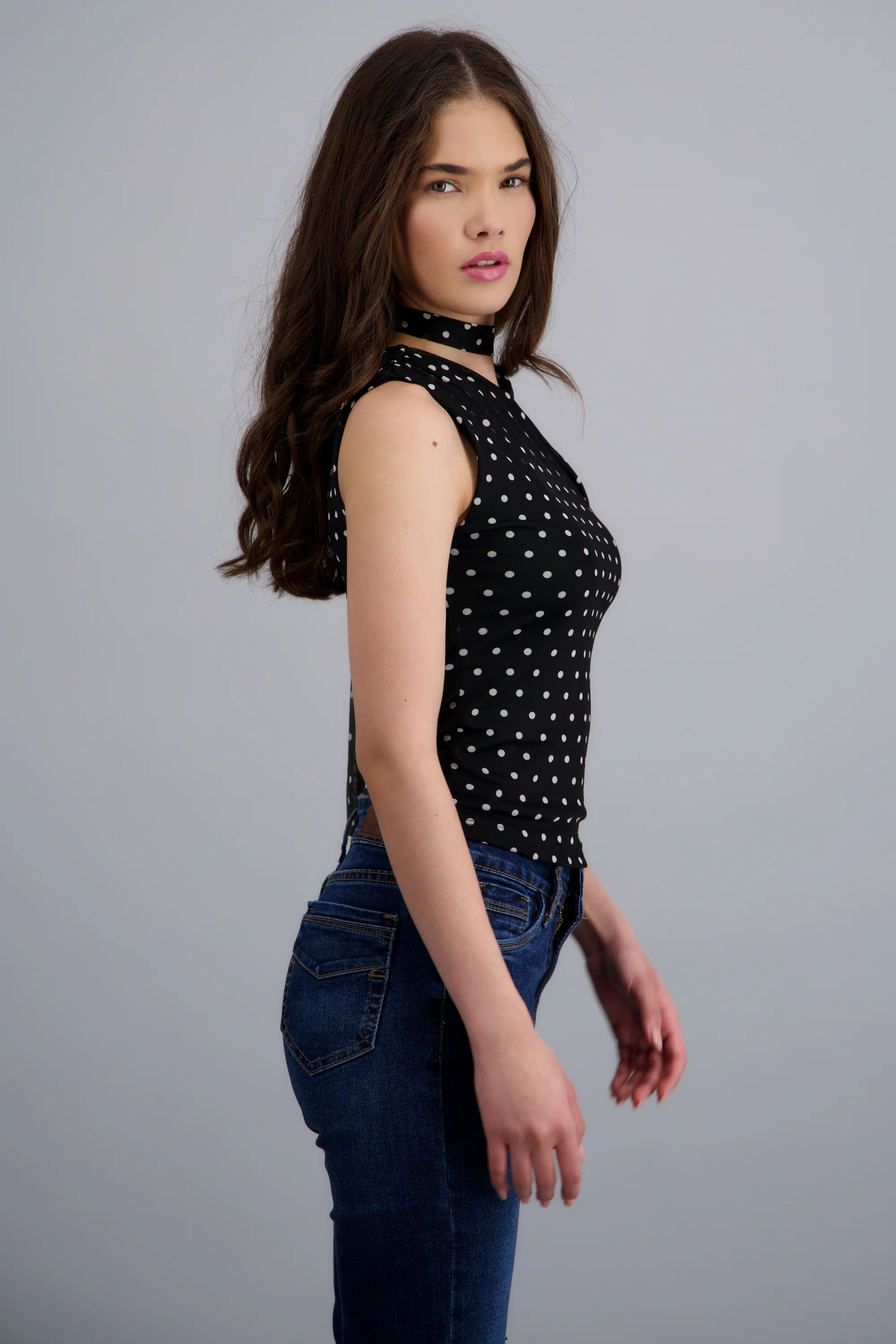 Top asimetrico polka dots - Image 2