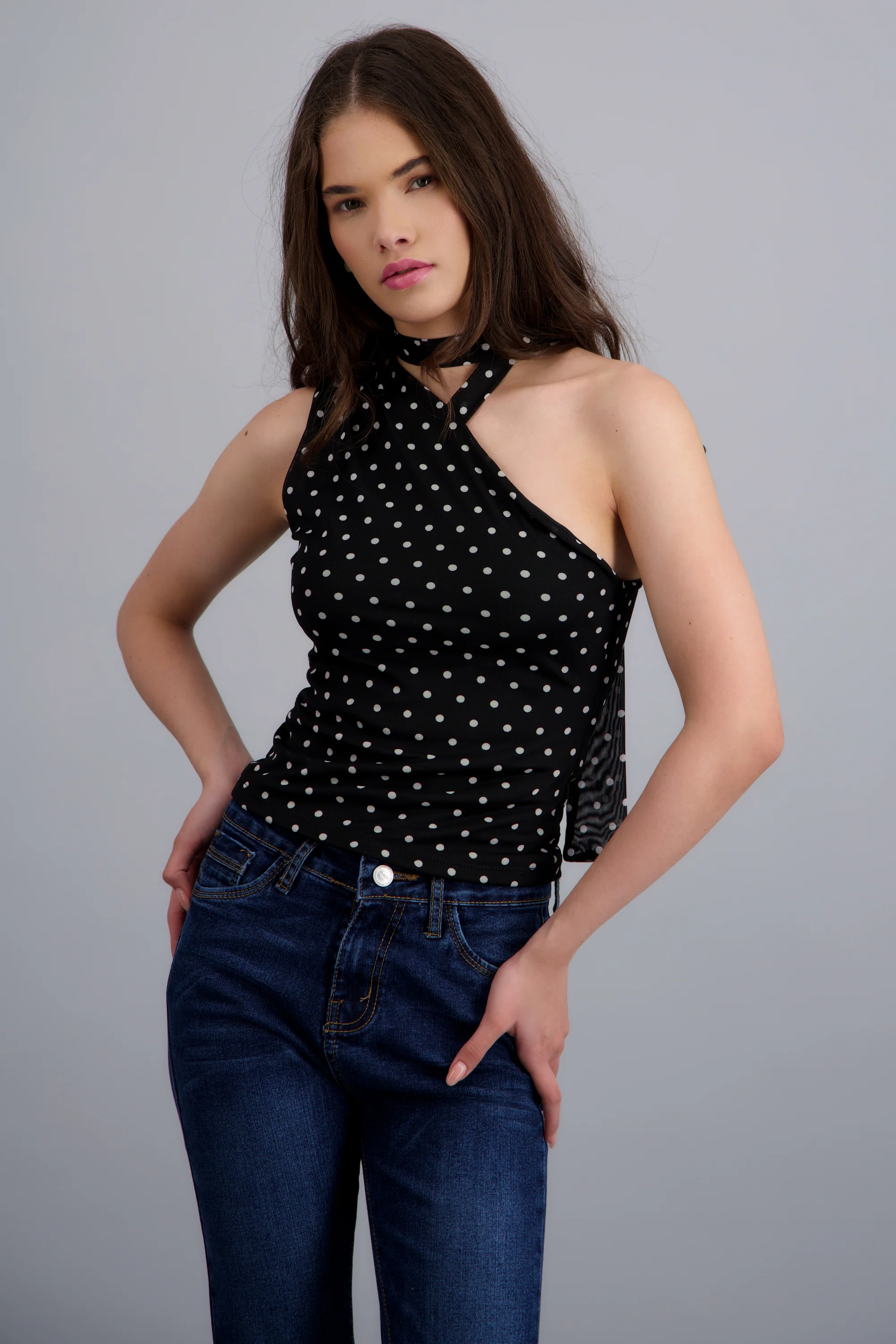 Top asimetrico polka dots - Image 3