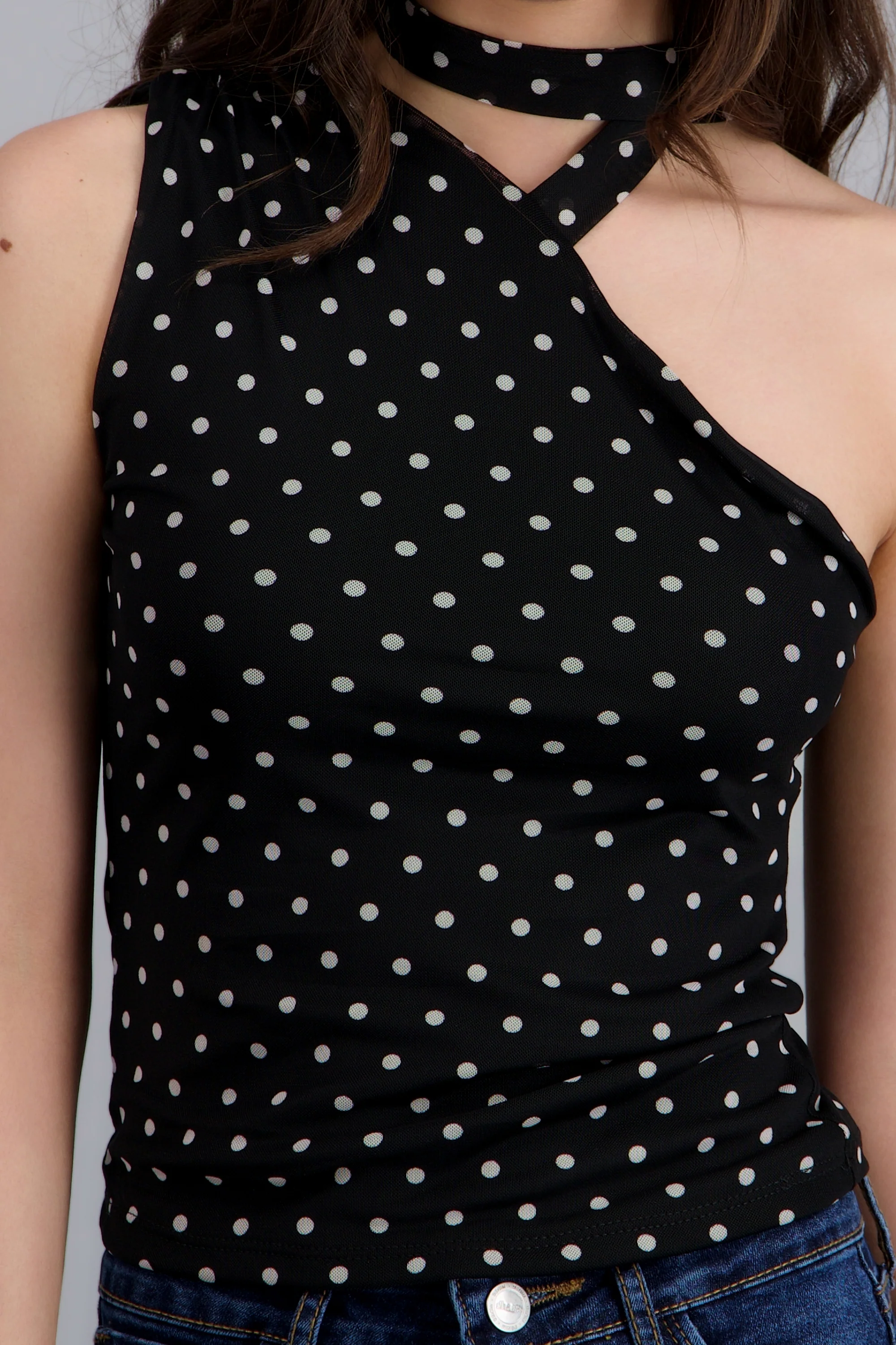 Top asimetrico polka dots - Image 5