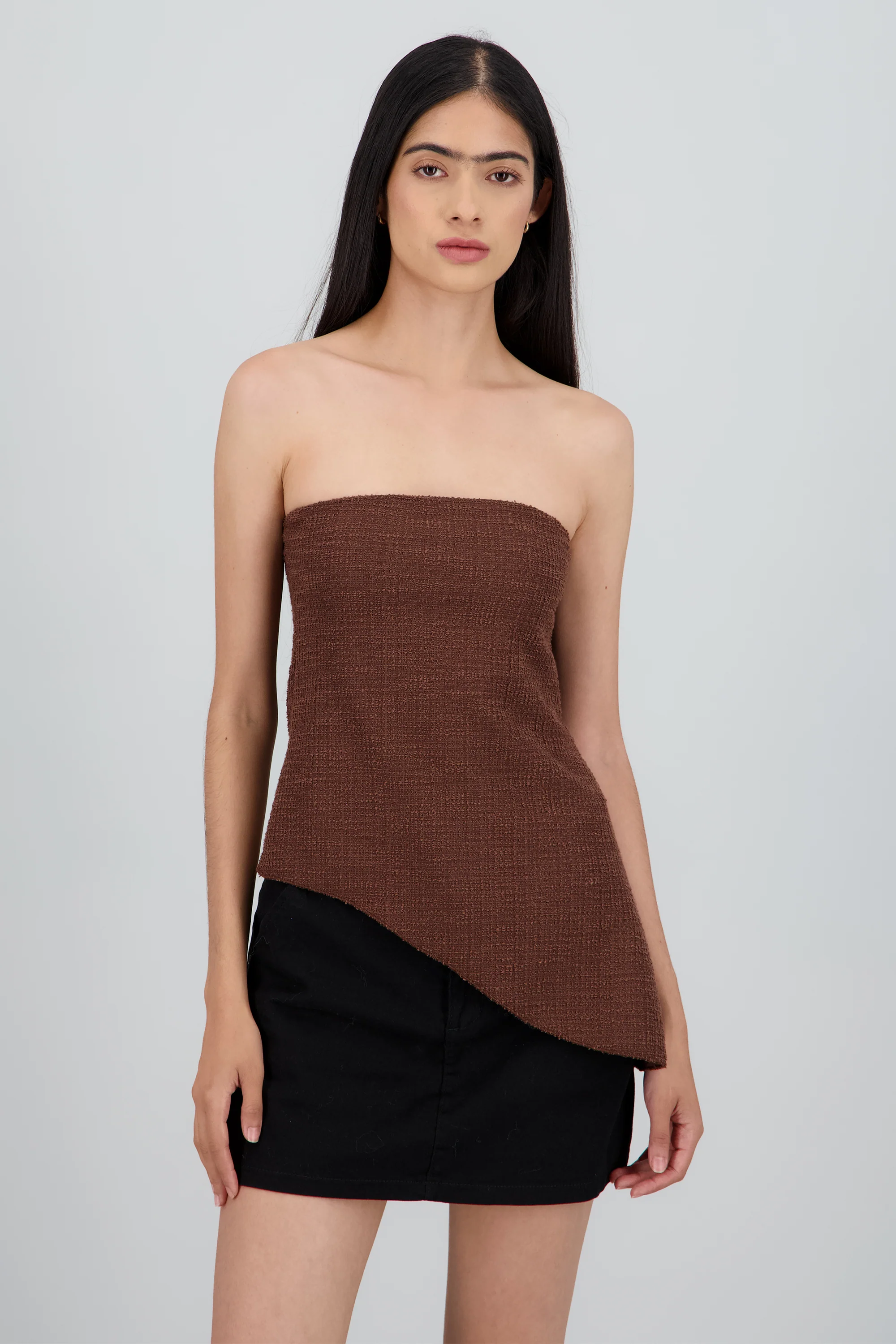 Top asimetrico textura