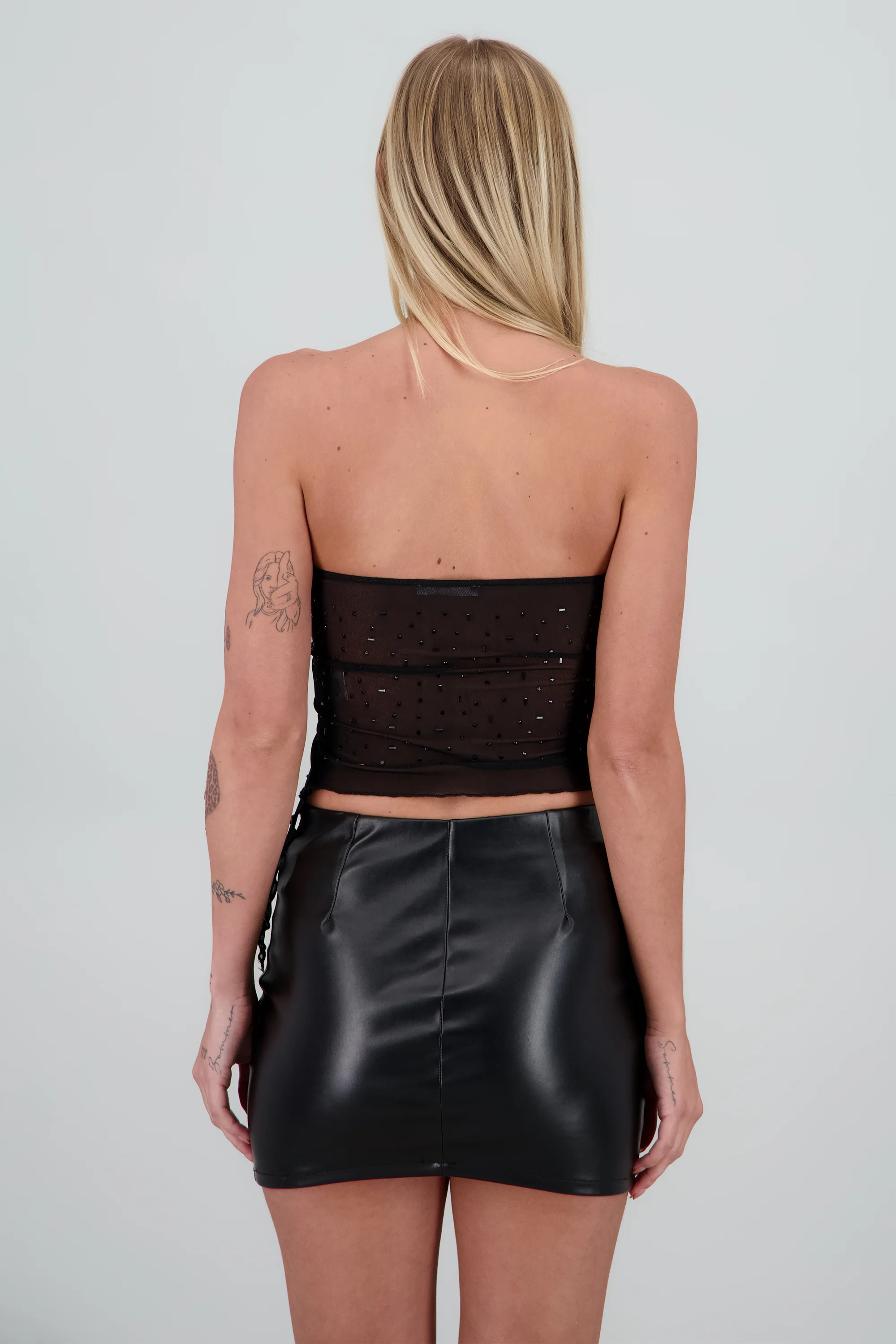 Top bandeau asimetrico con brillos - Image 4