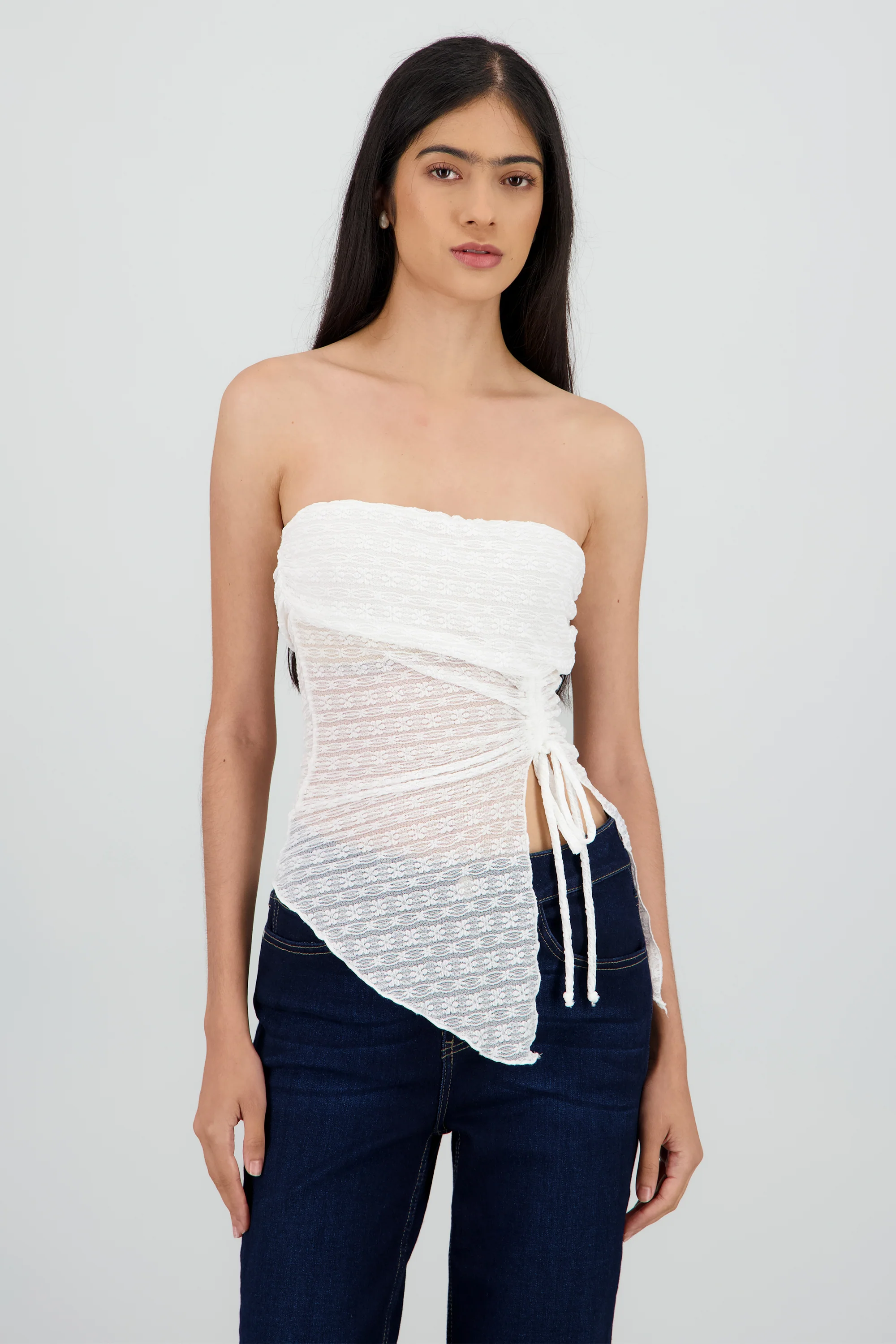 Top bandeau encaje