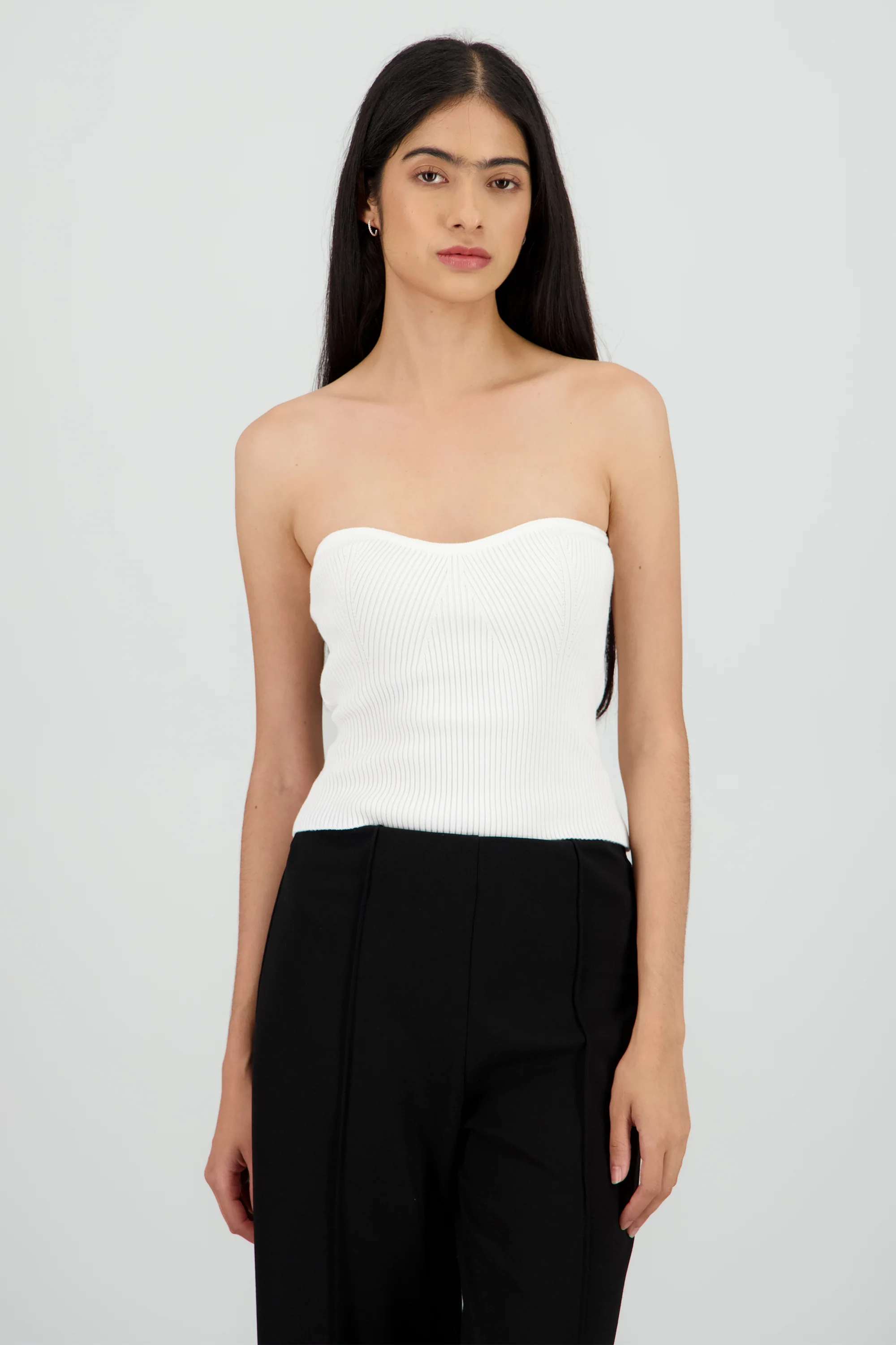 Top bandeau tejido