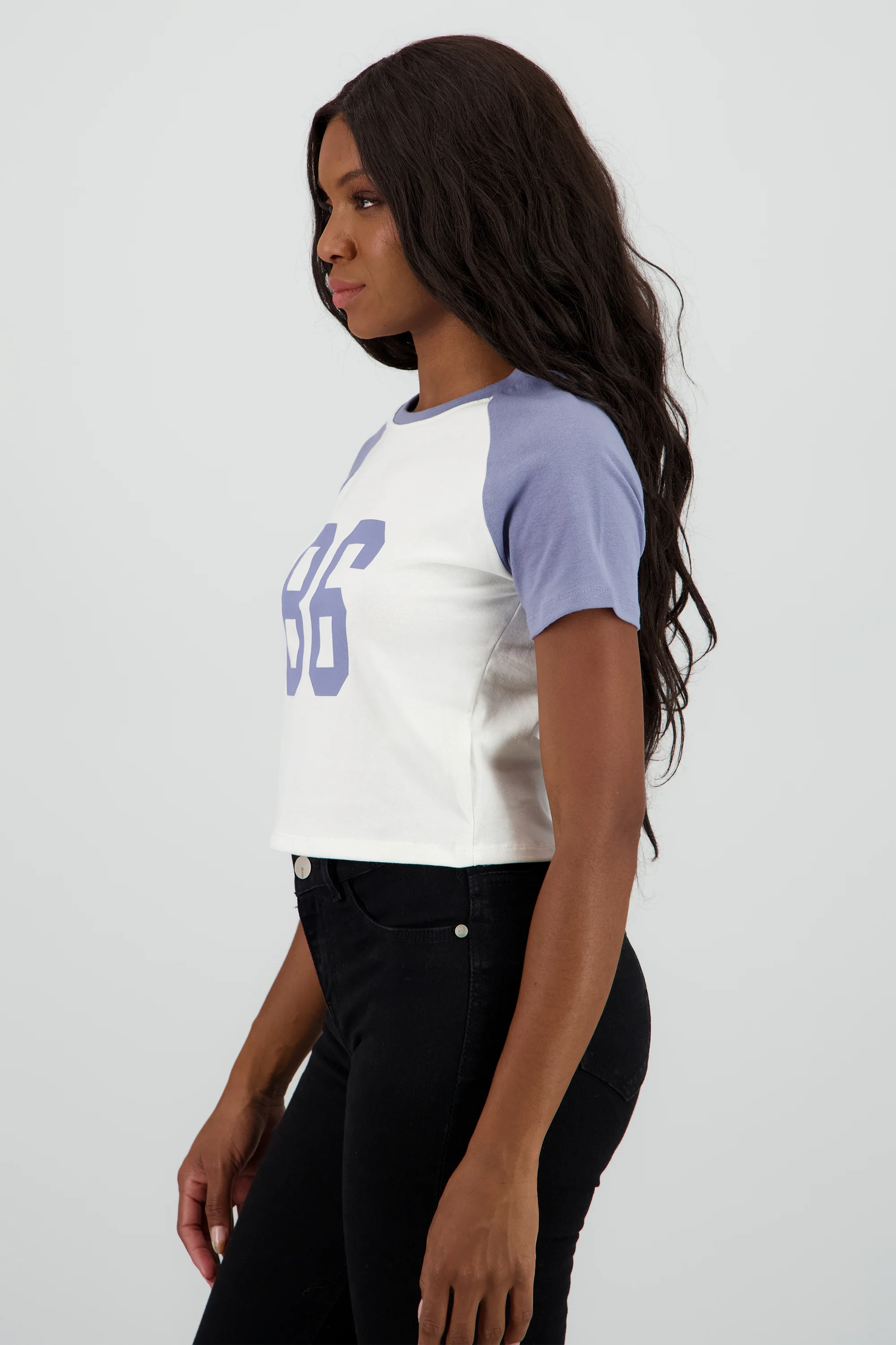 Top con numeros estampados contraste mangas - Image 3