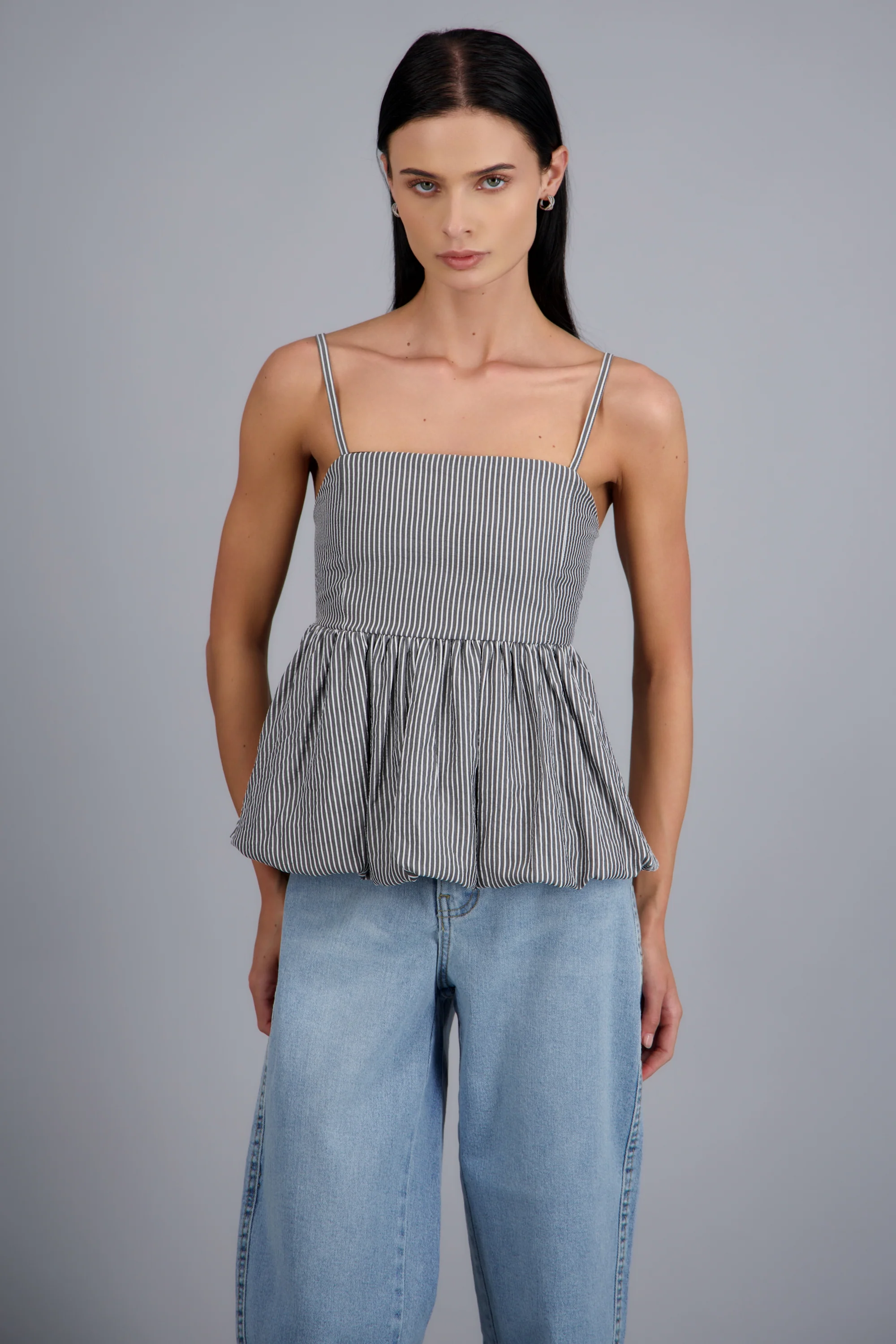 Top con tirantes peplum - Image 4