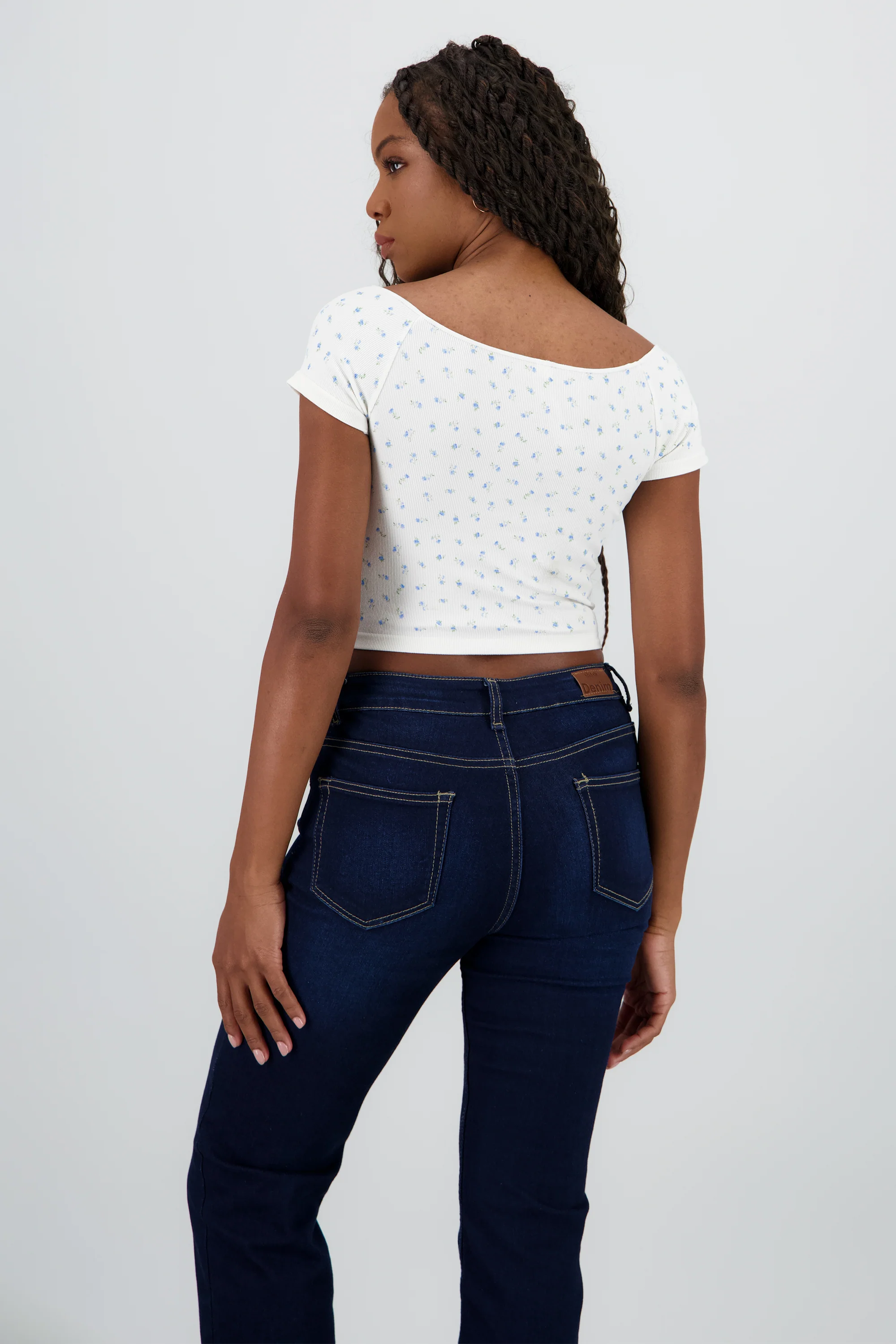 Top corto estampado flores - Image 4