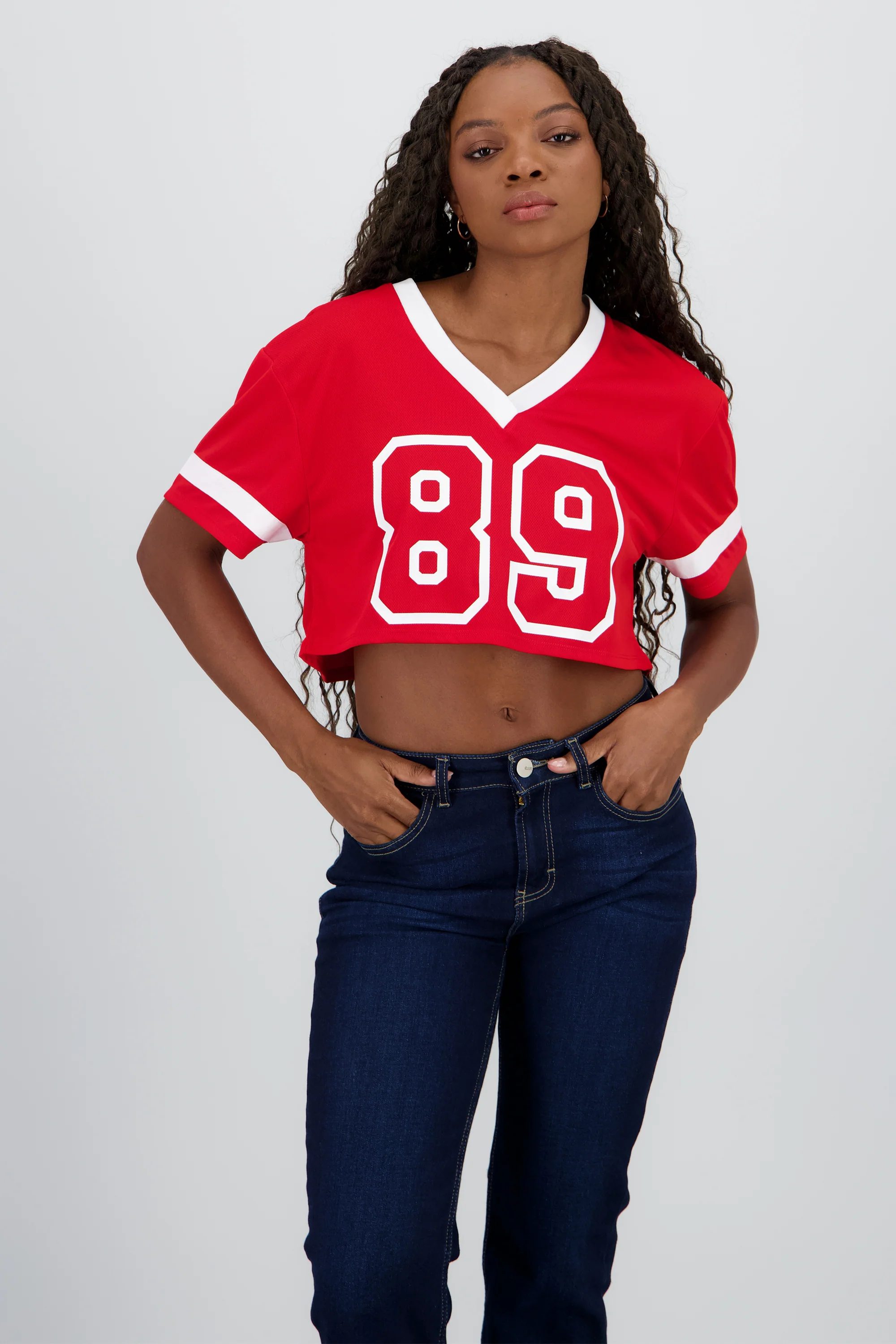 Top crop estampado numero
