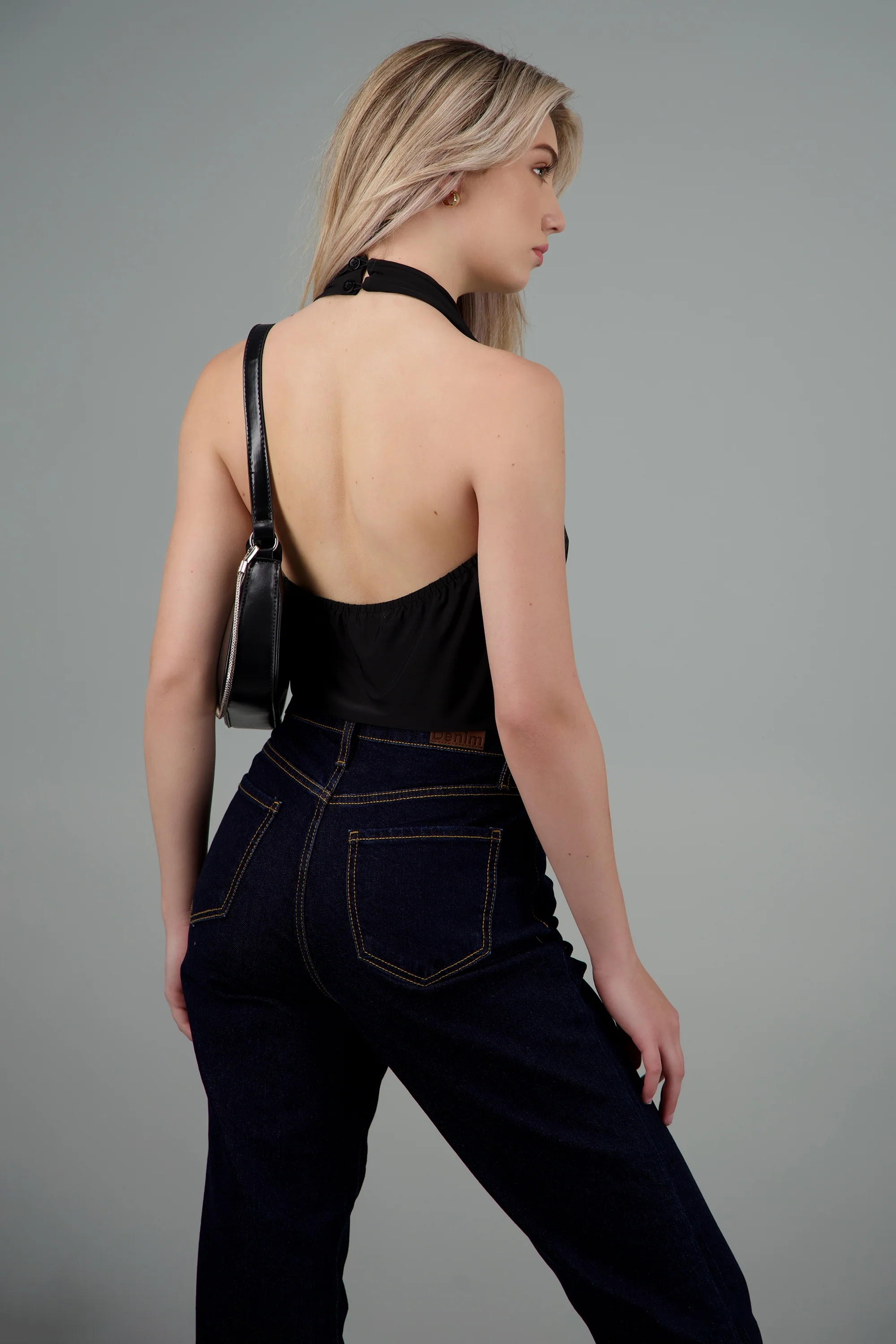 Top cuello cascada halter - Image 4