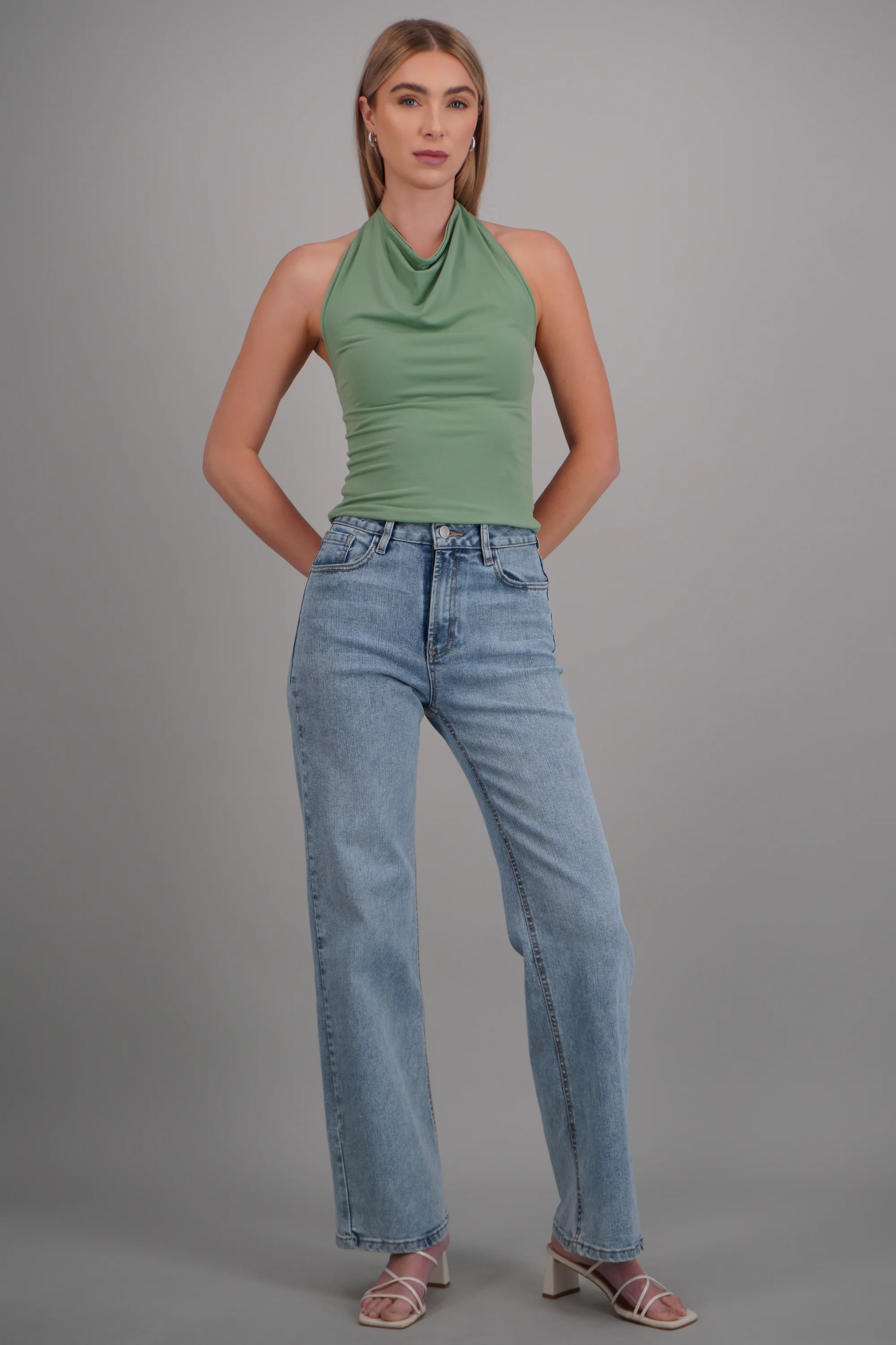 TOP CUELLO CASCADA HALTER - Image 3