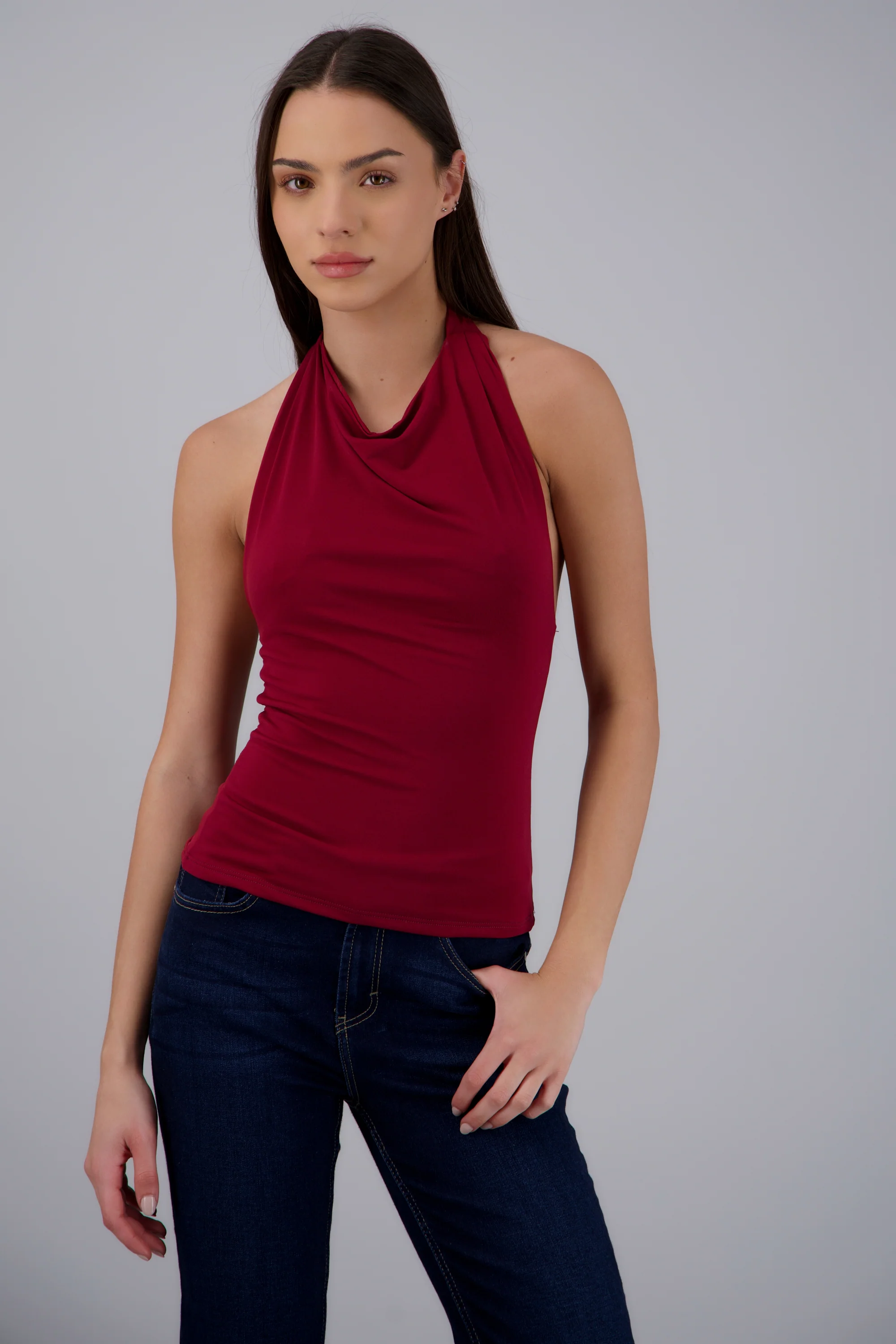 TOP CUELLO CASCADA HALTER - Image 3