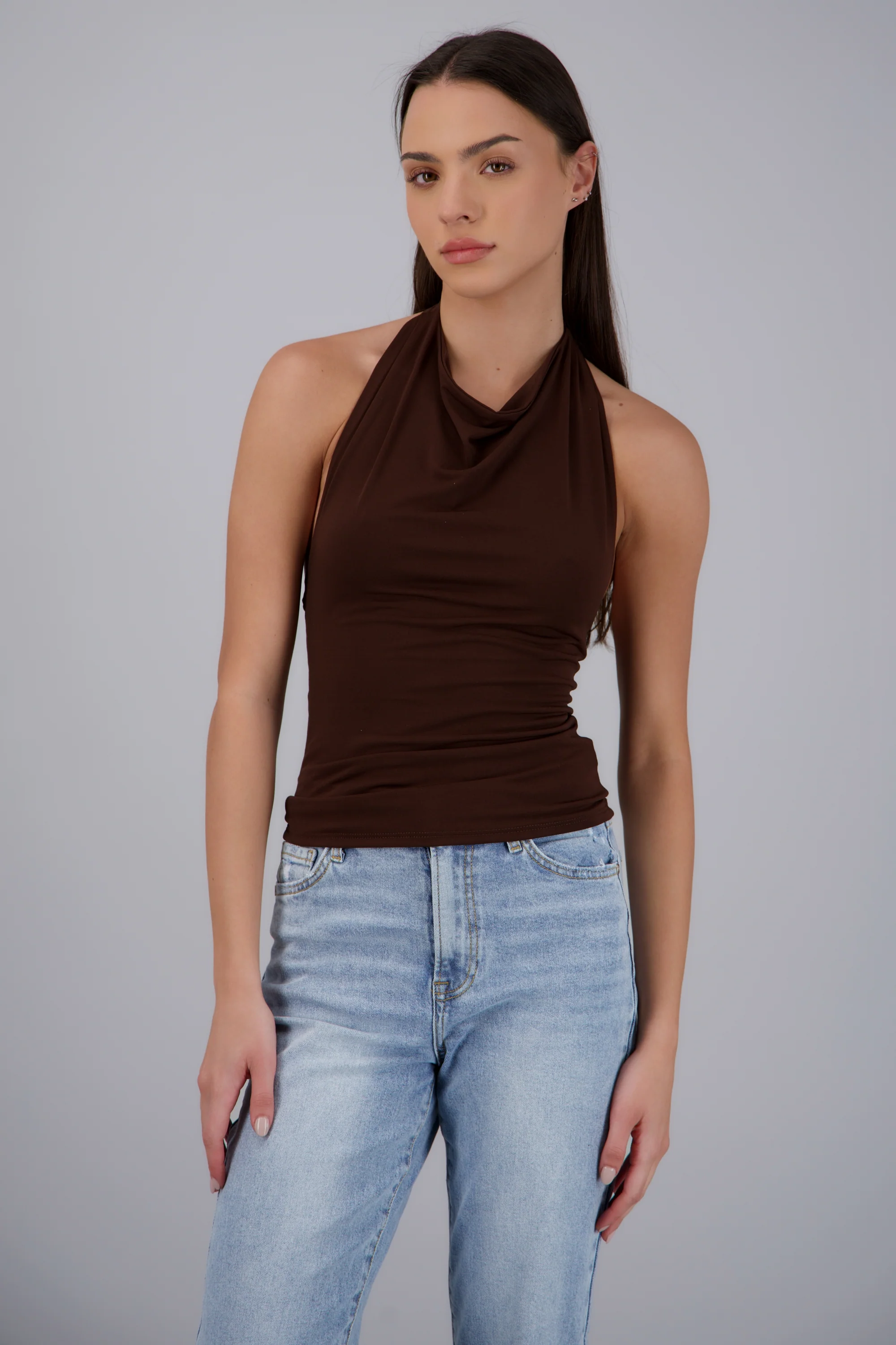 TOP CUELLO CASCADA HALTER - Image 2