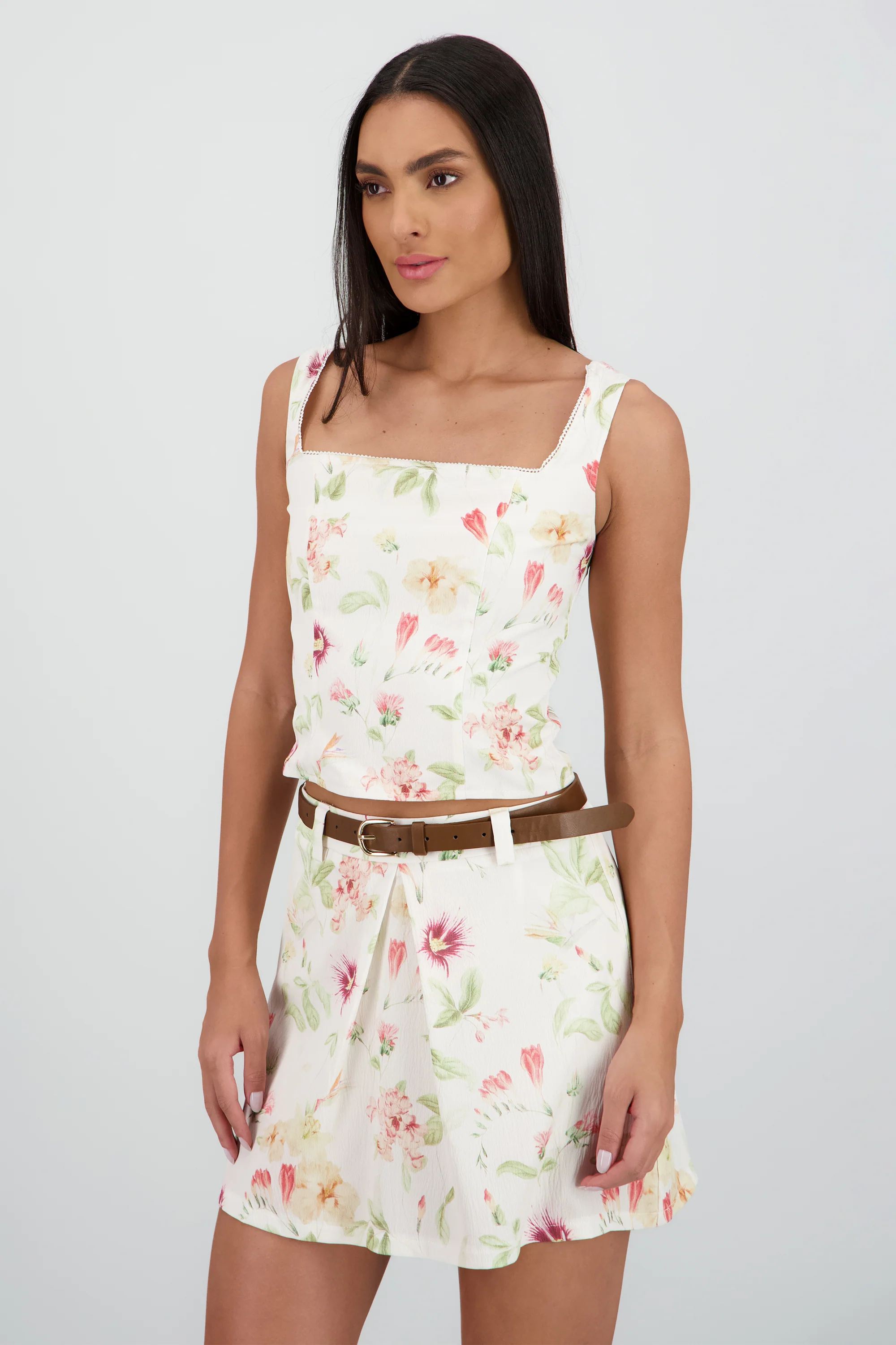Top cuello cuadrado flores - Image 3
