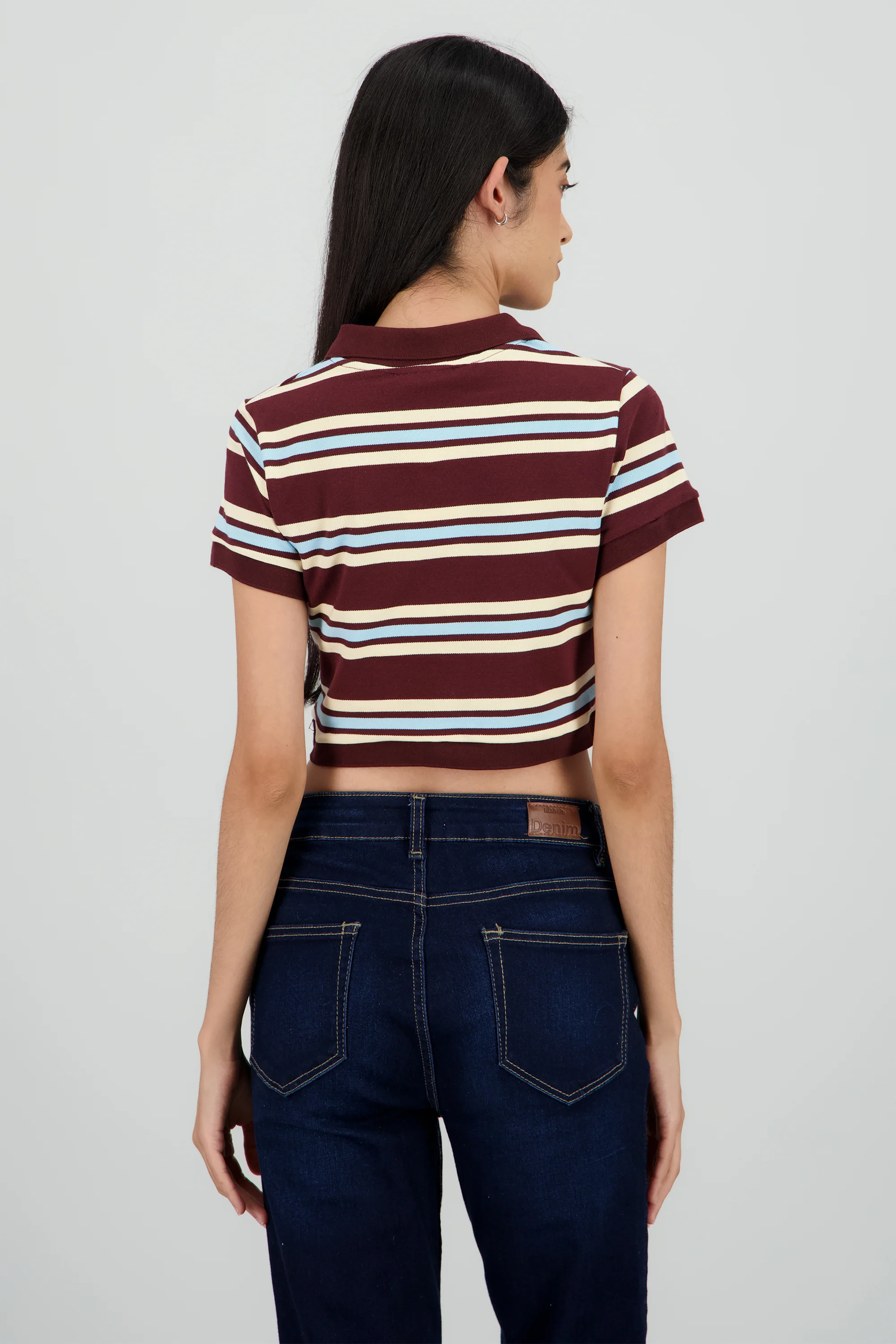 Top cuello polo rayas - Image 4