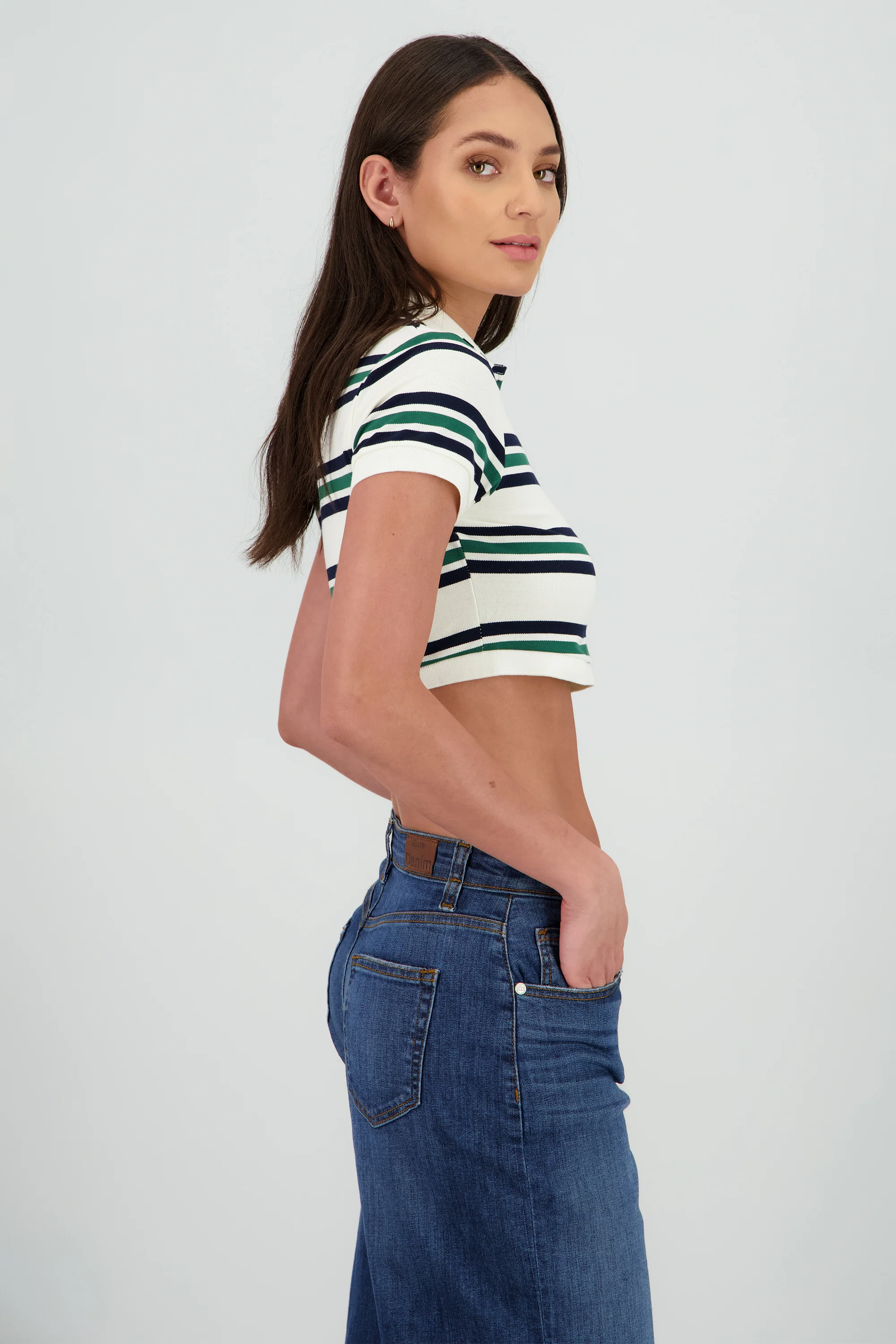 Top cuello polo rayas - Image 3