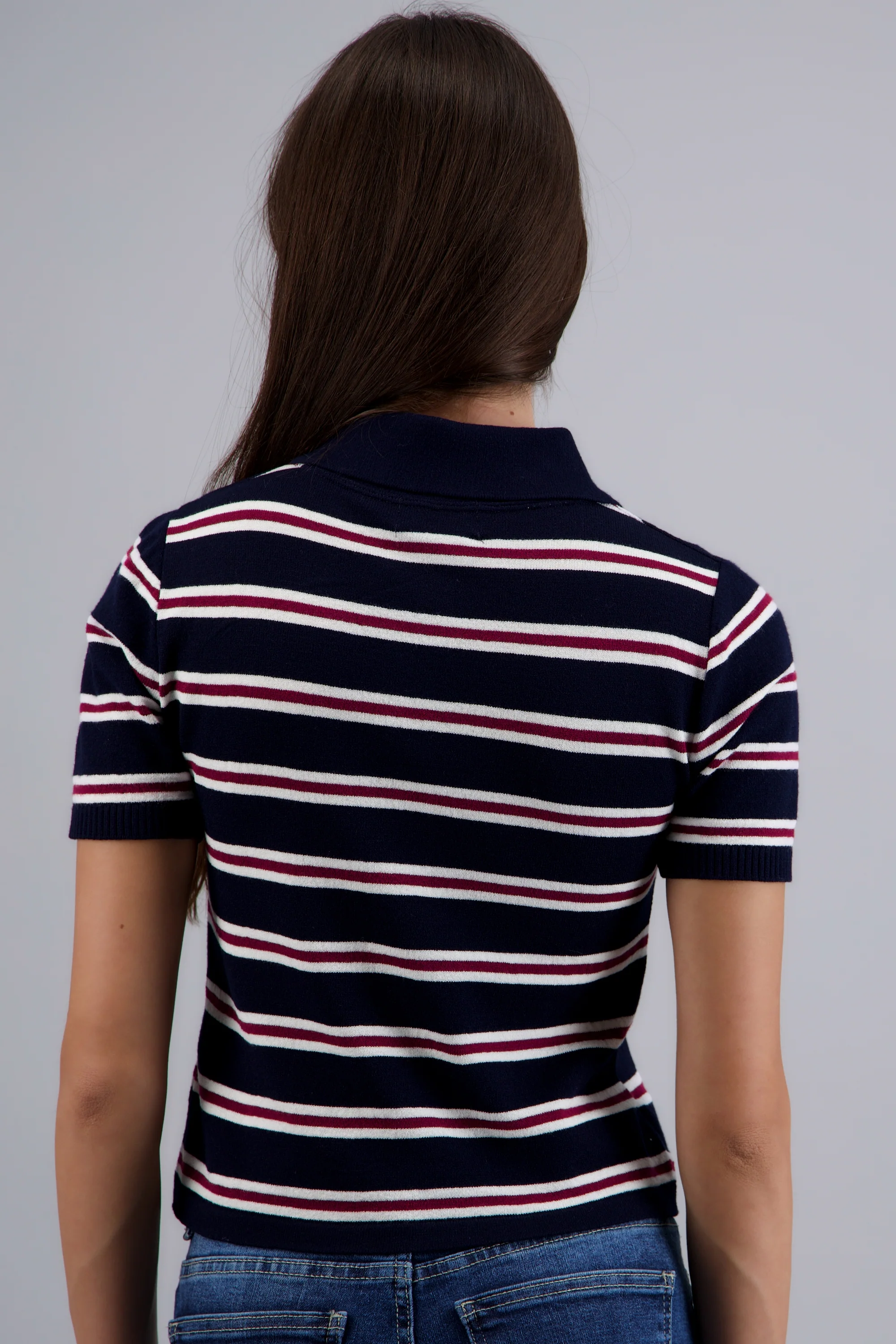top cuello polo rayas - Image 4