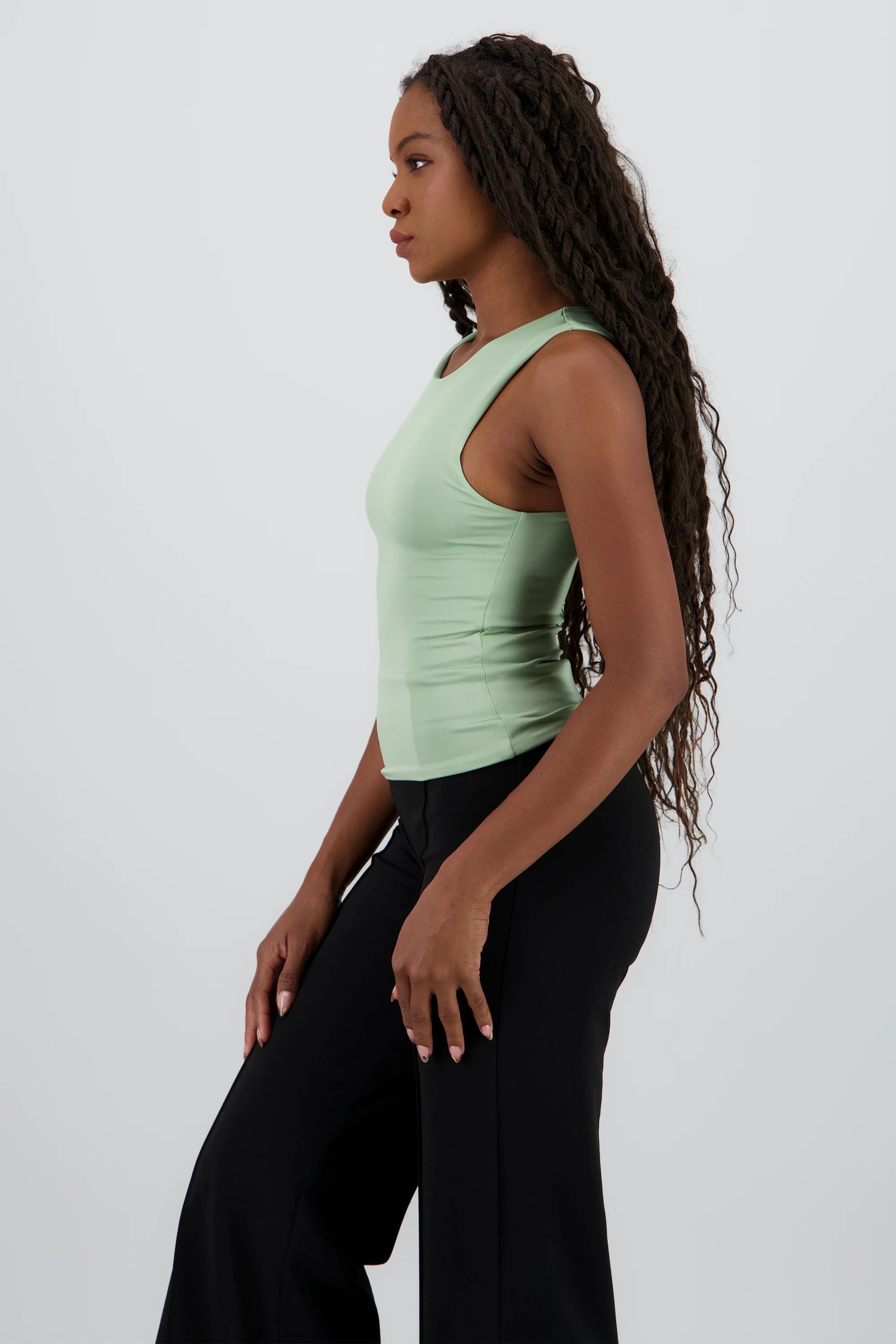 Top de doble tela con tacto suave liso - Image 3