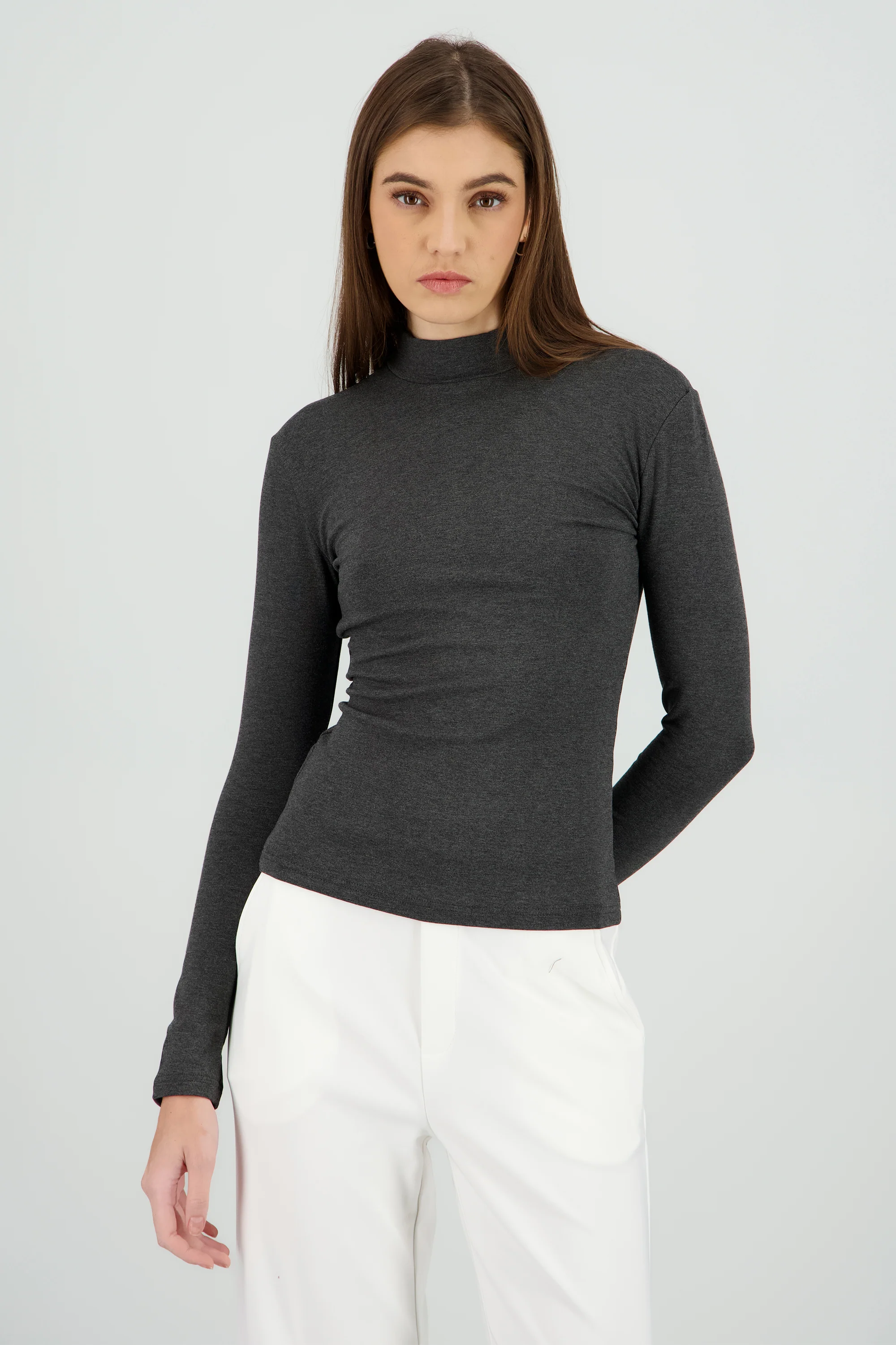 Top de manga larga con cuello alto - Image 2