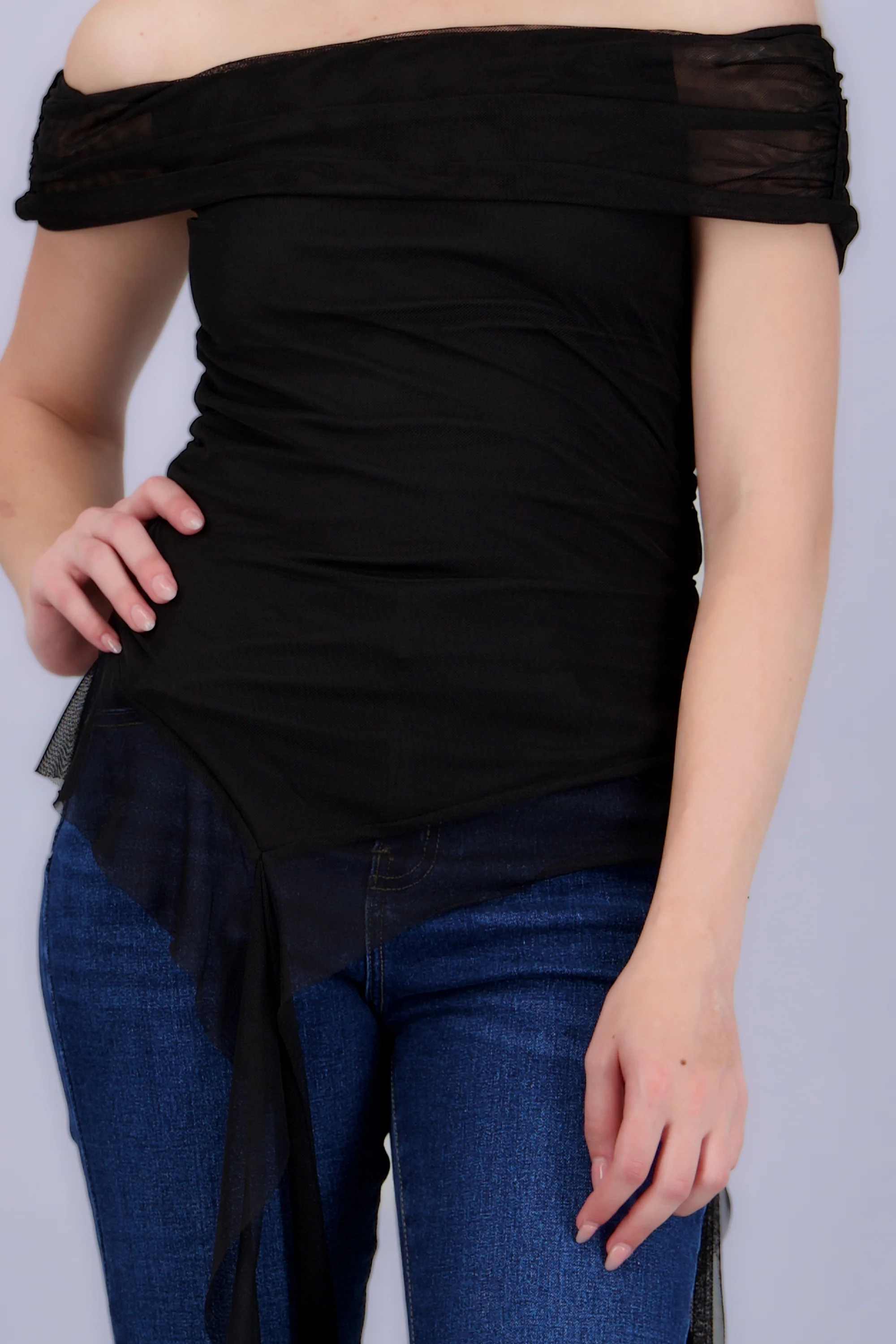 Top de mesh off shoulder - Image 5