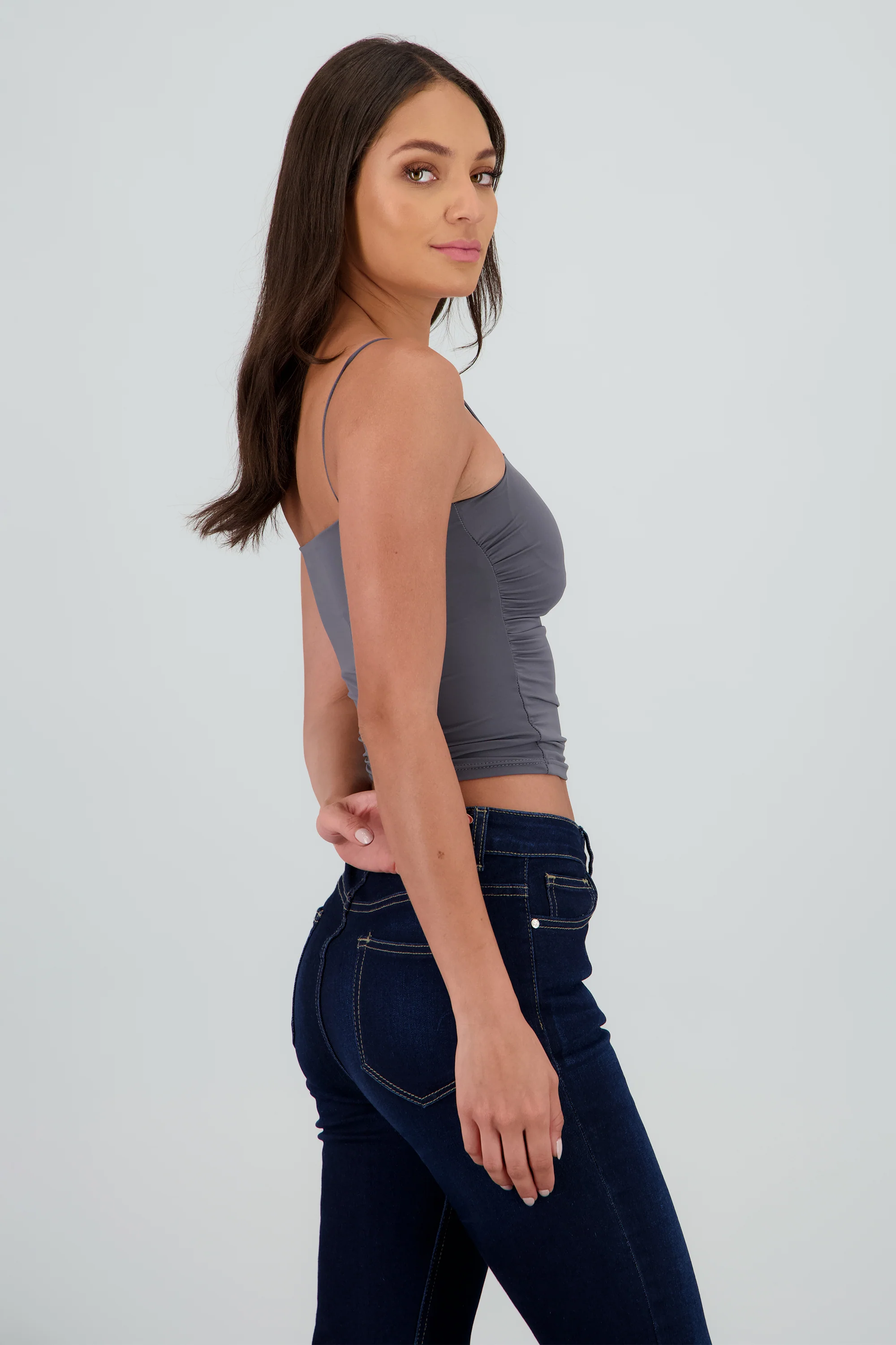 Top de tirantes con copas liso - Image 3
