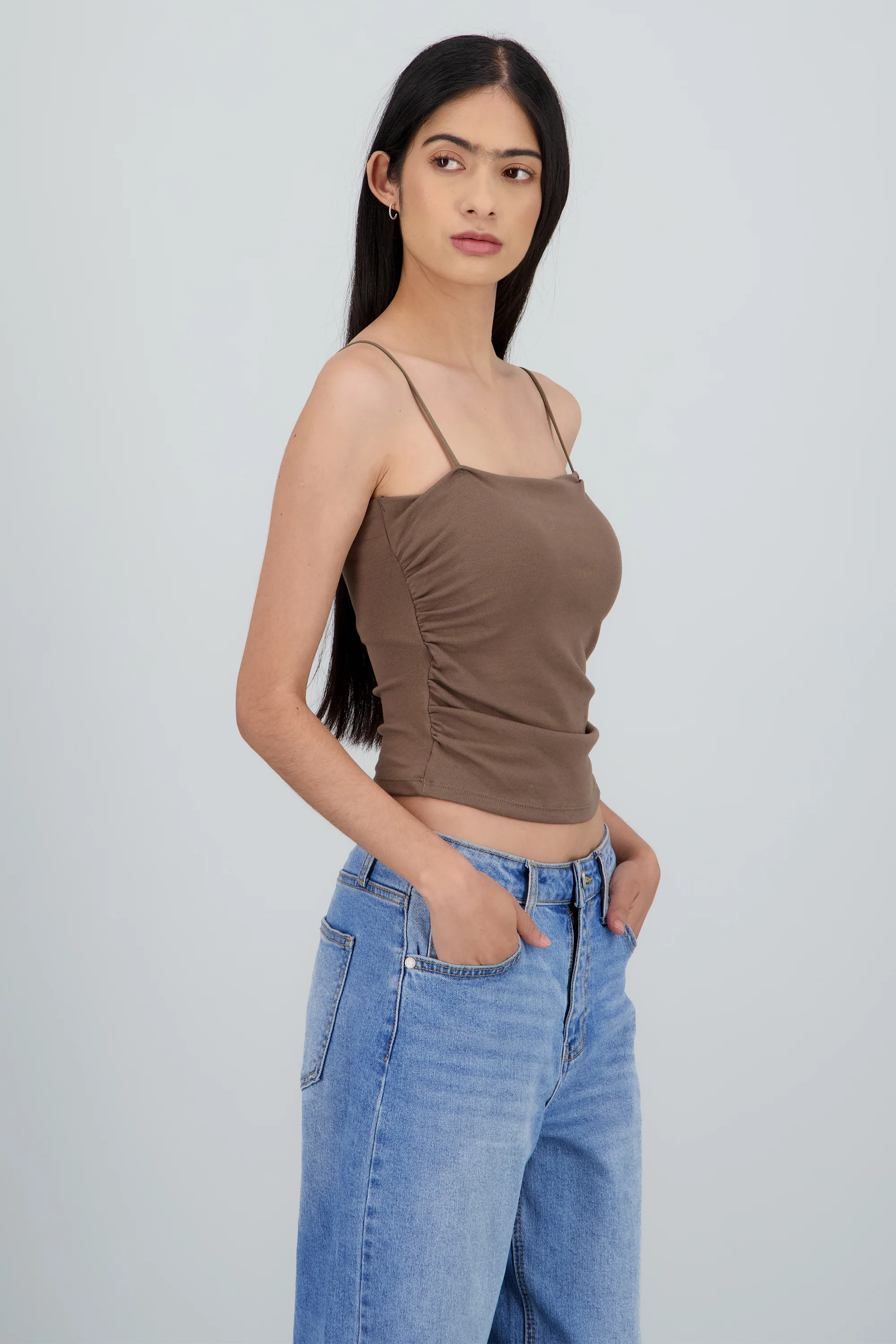 Top de tirantes con copas liso - Image 3