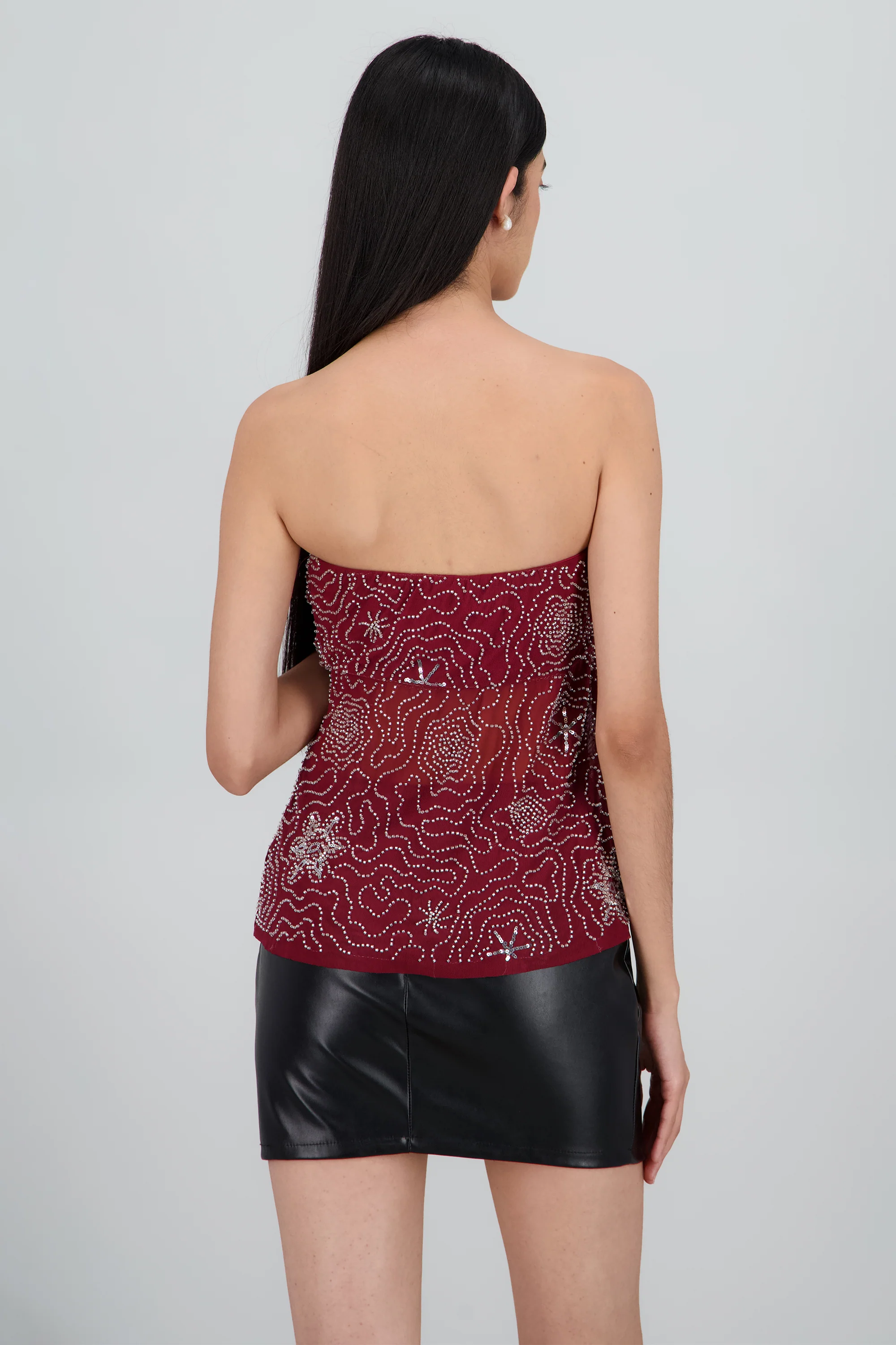 Top detalle brillos con transparencia - Image 4