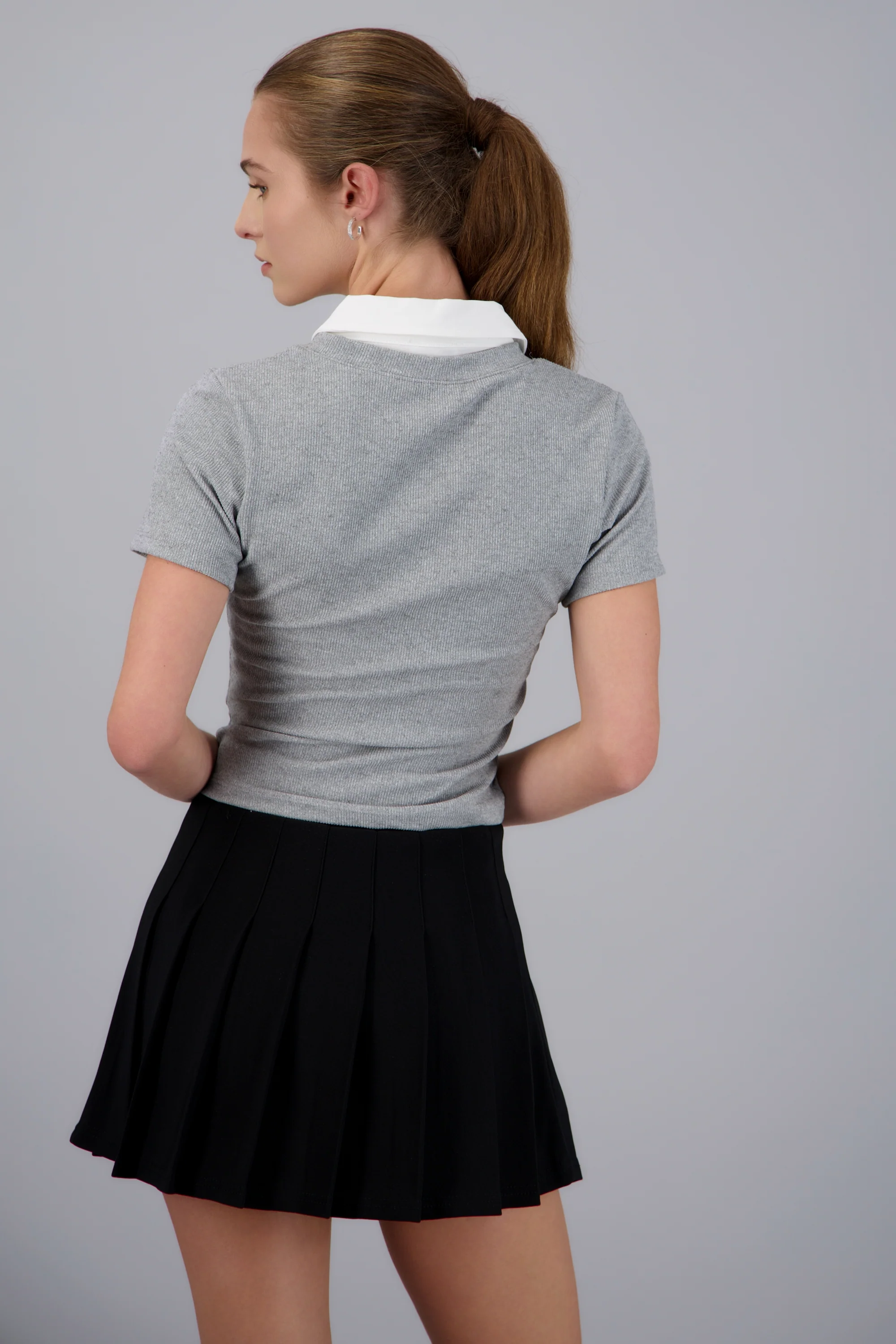 Top doble detalle cuello camisa - Image 3