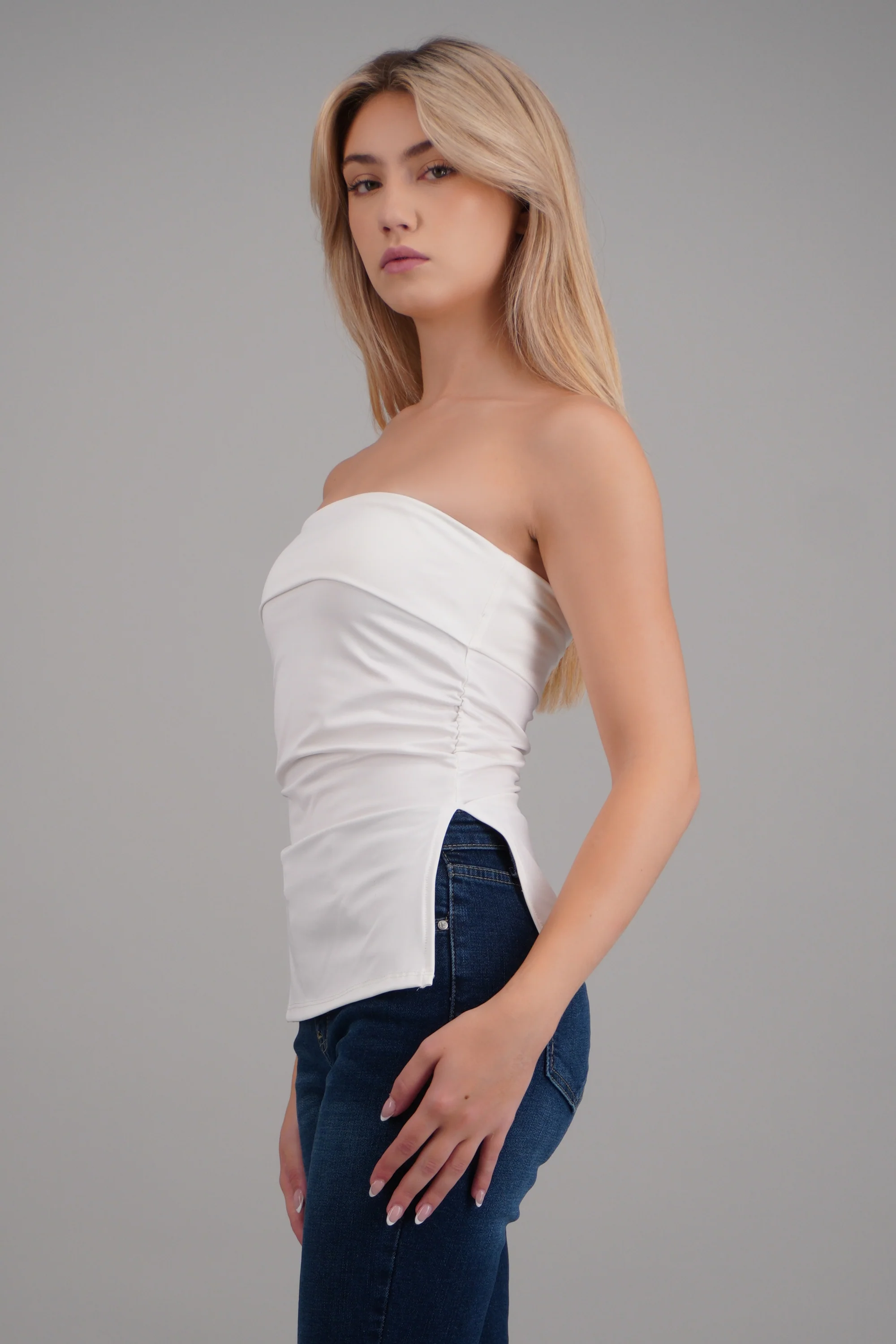 Top drapeado con aberturas - Image 3