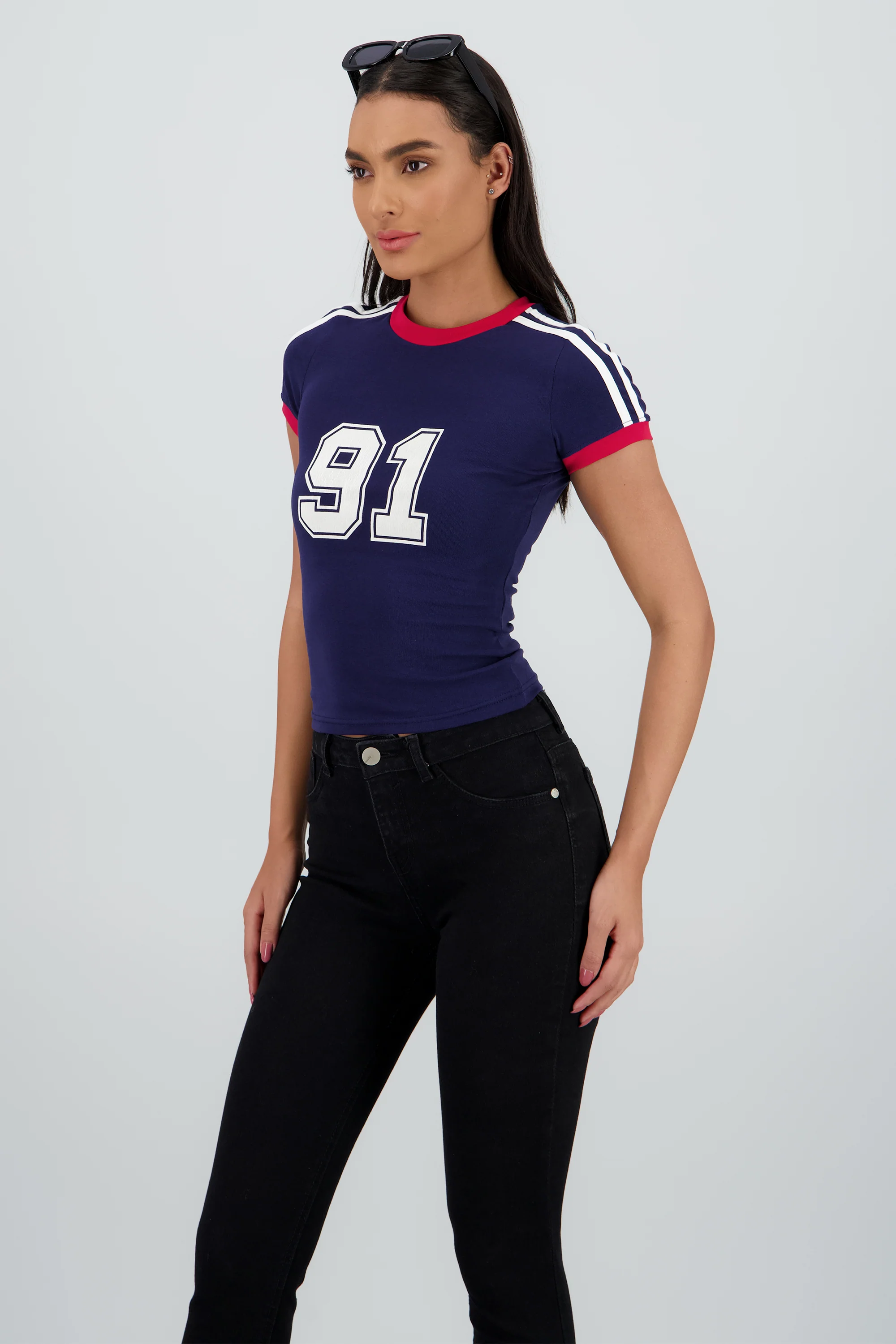 Top estampado contraste - Image 3
