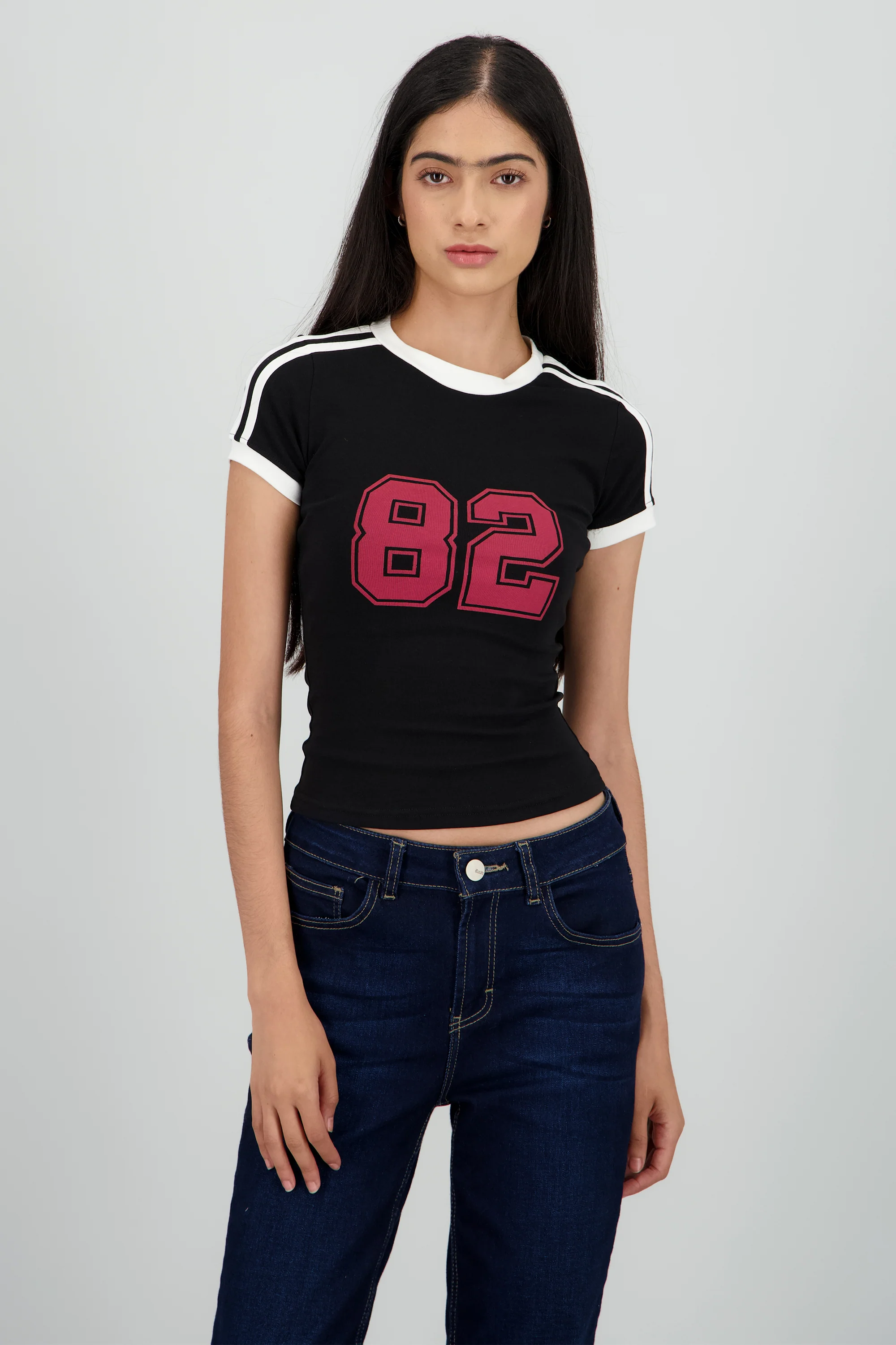 Top estampado contraste - Image 2