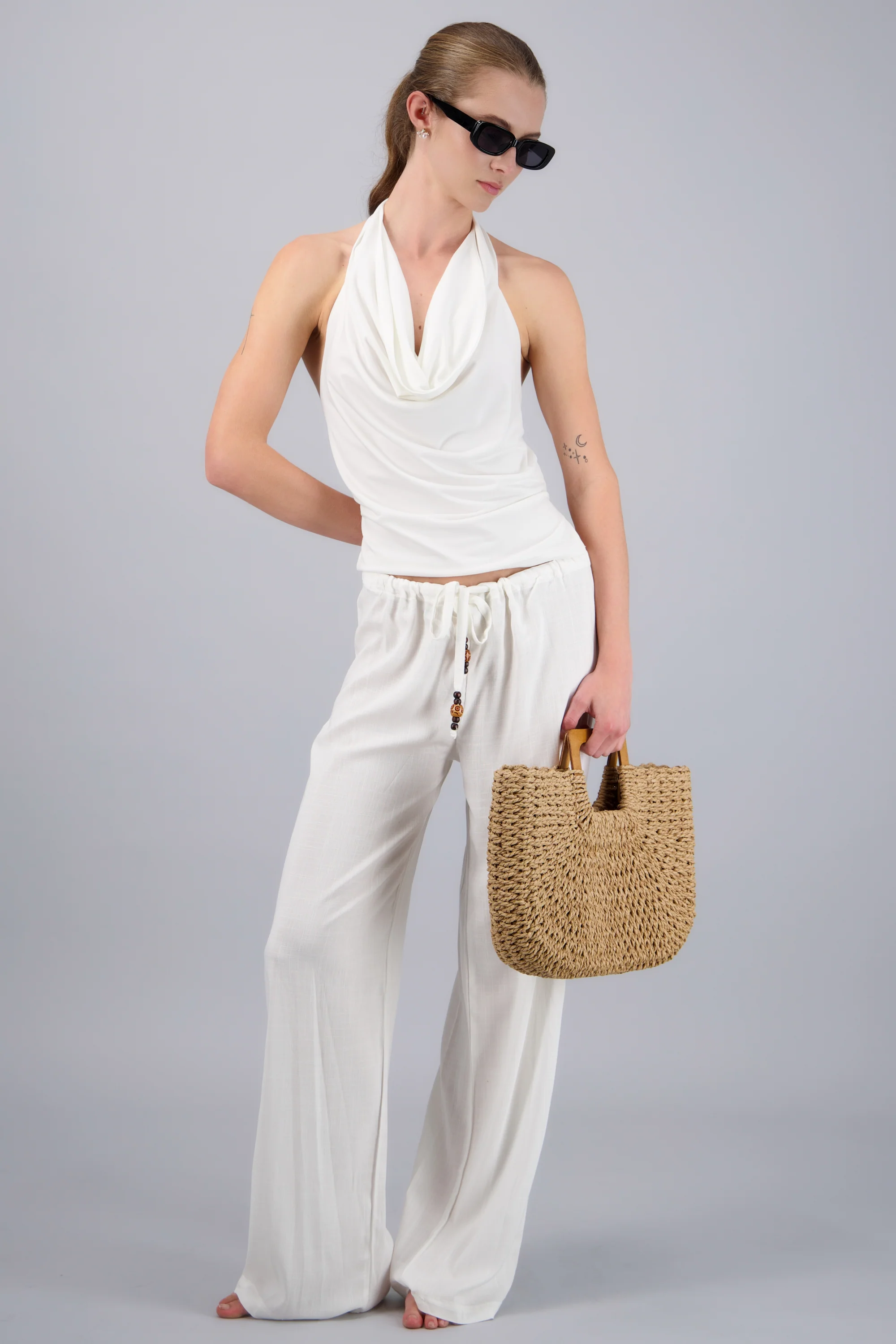 Top halter ajustes espalda