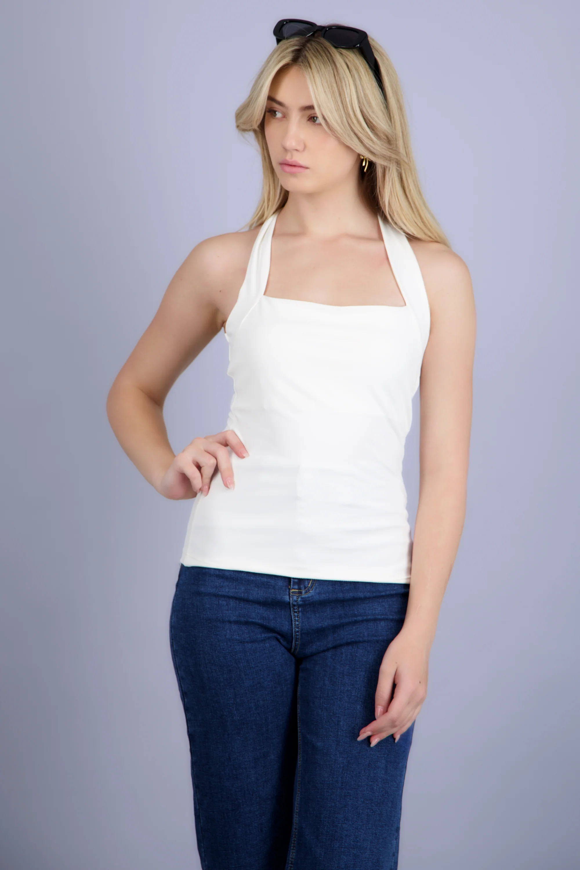 Top halter amarre escote cuadrado - Image 3