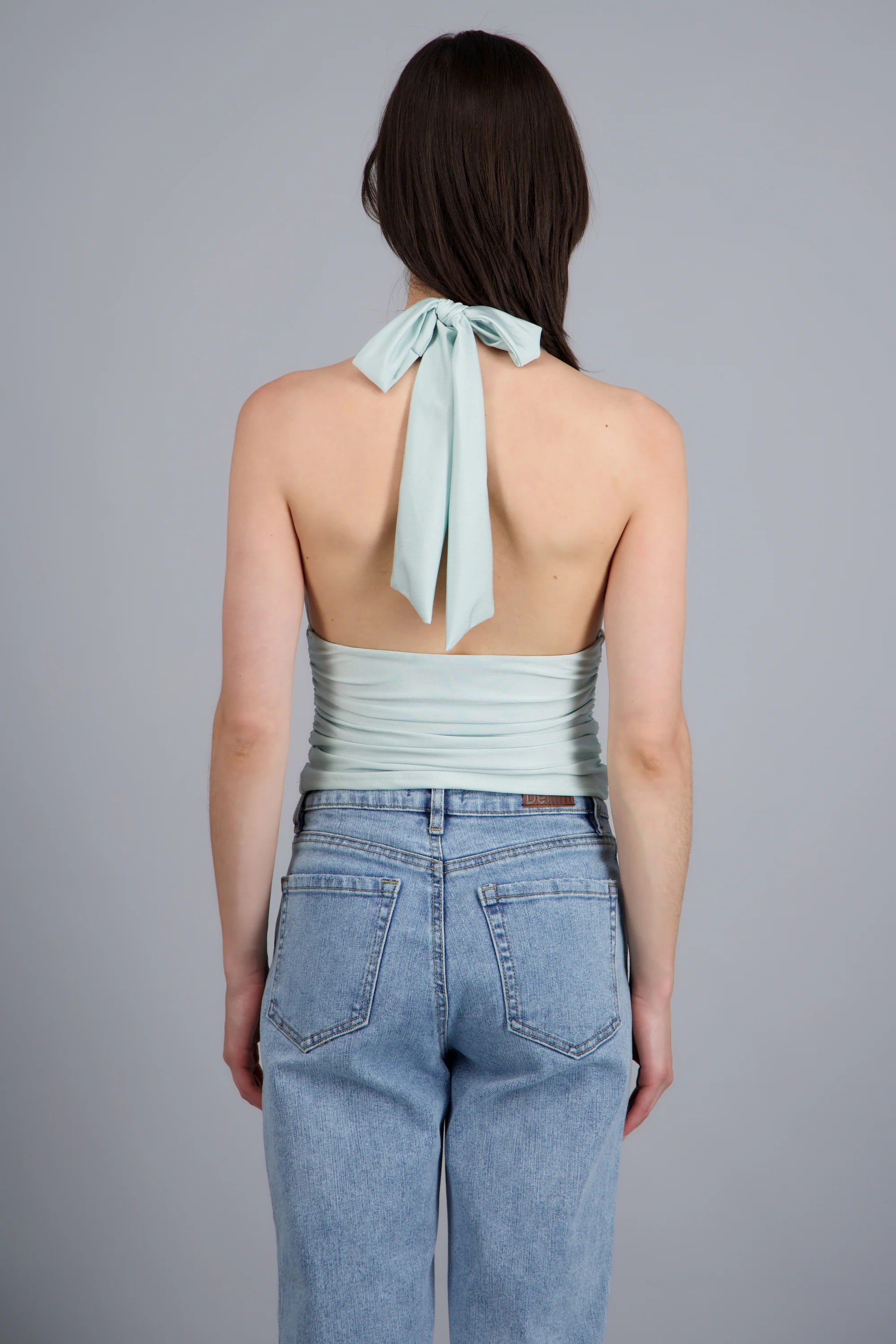 Top halter detalle pliegues - Image 4