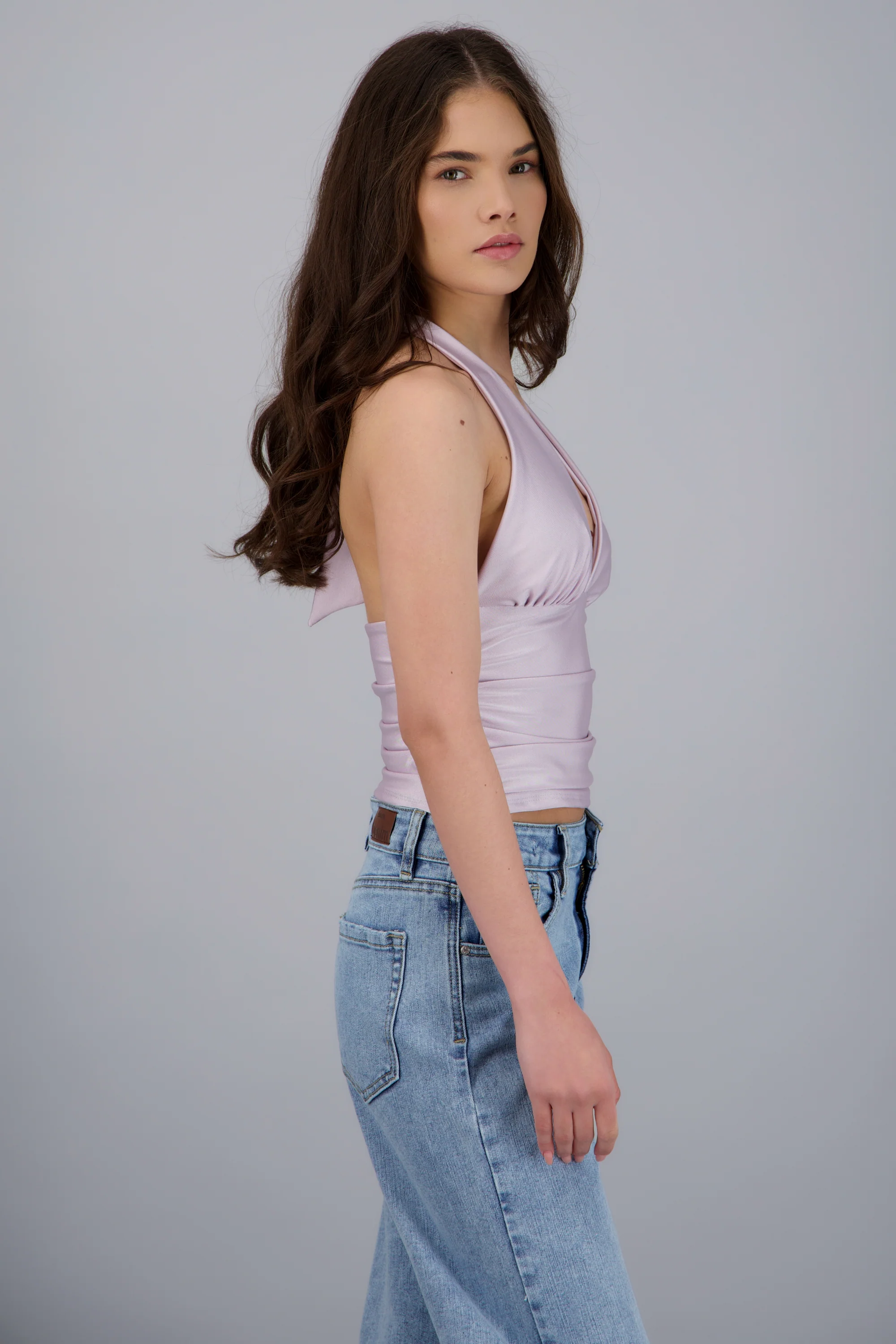 Top halter detalle pliegues - Image 2