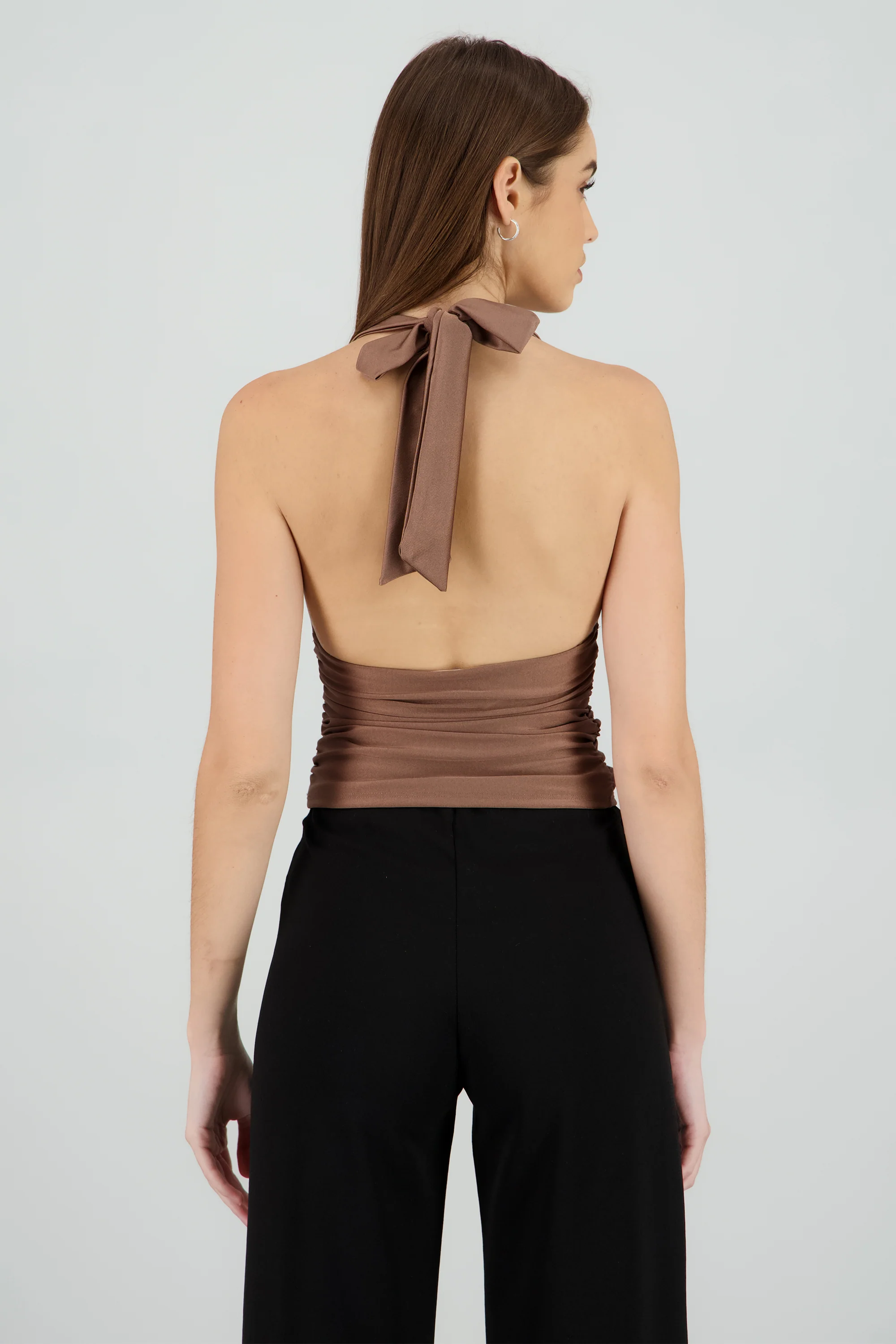 Top halter detalle pliegues - Image 4
