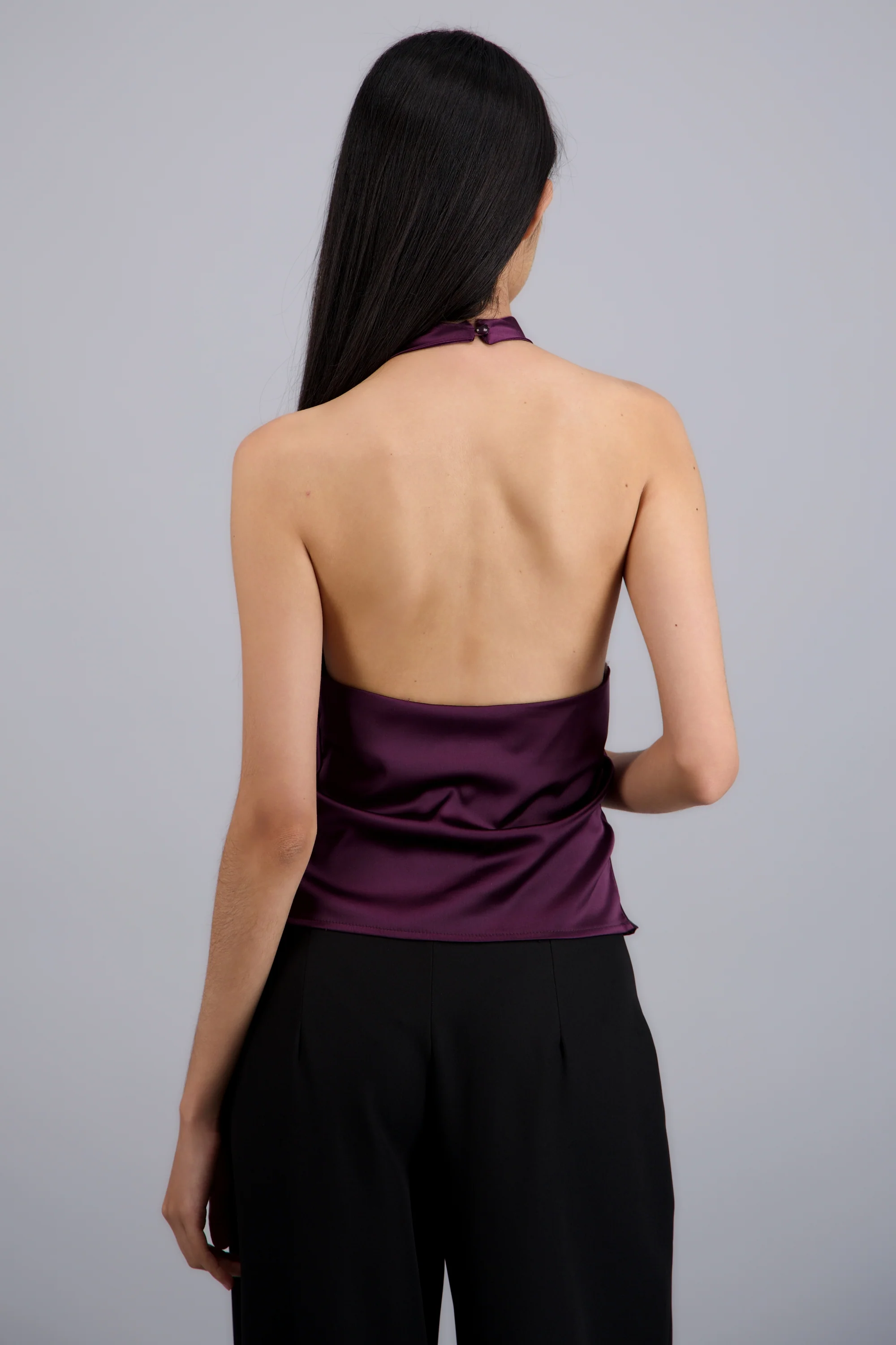 top halter cuello cascada - Image 4