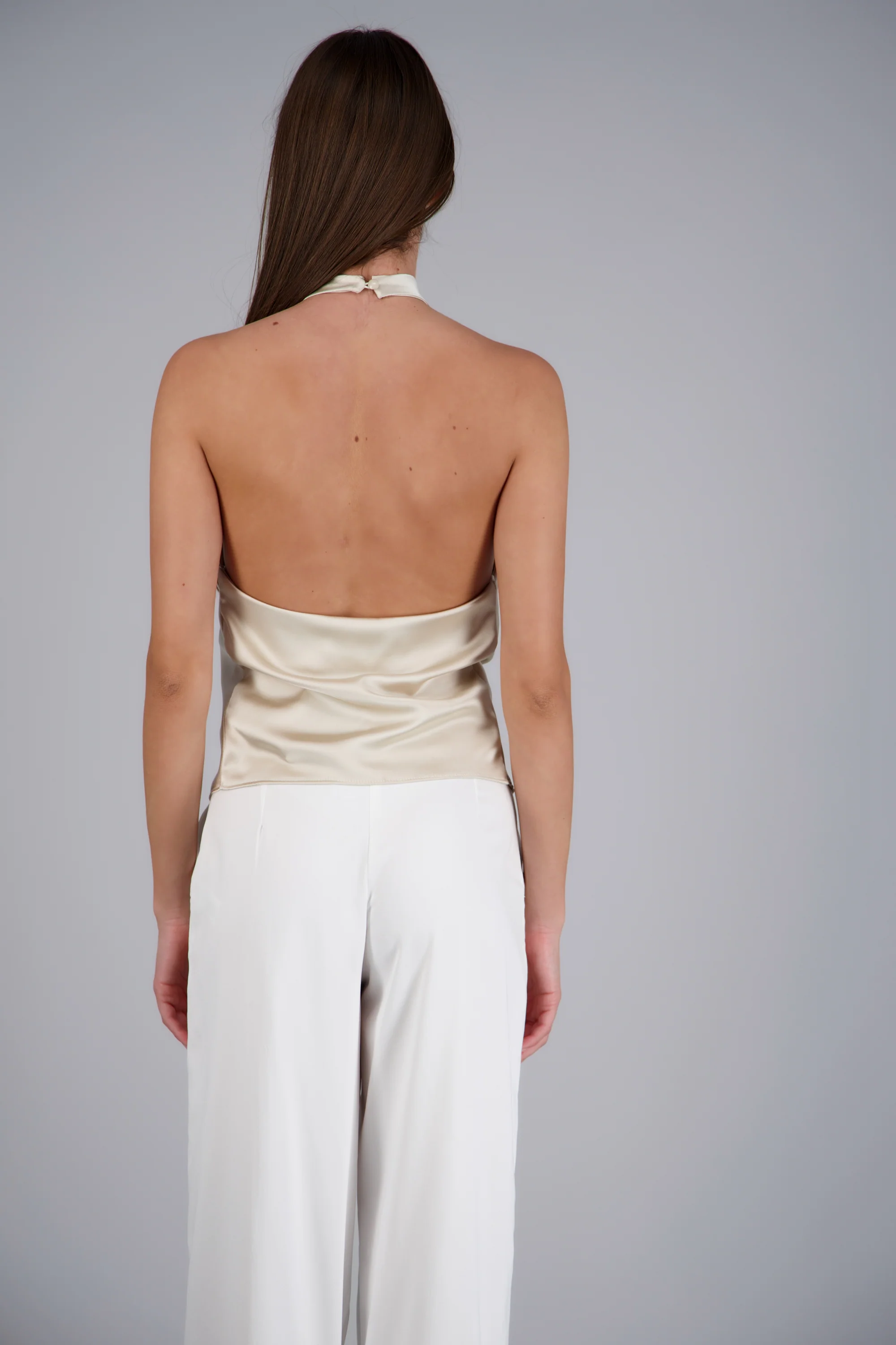 top halter cuello cascada - Image 4
