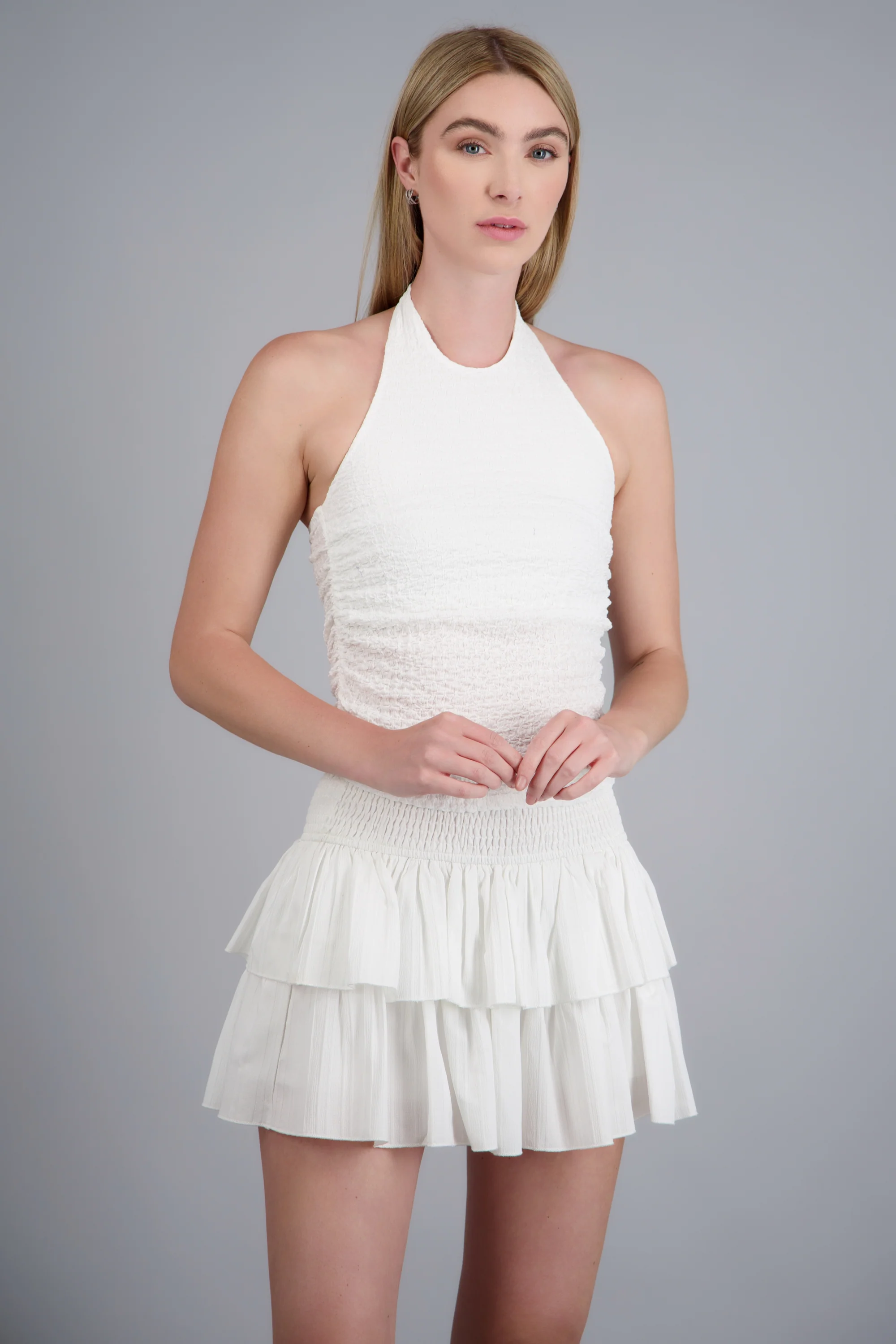 Top halter detalle textura
