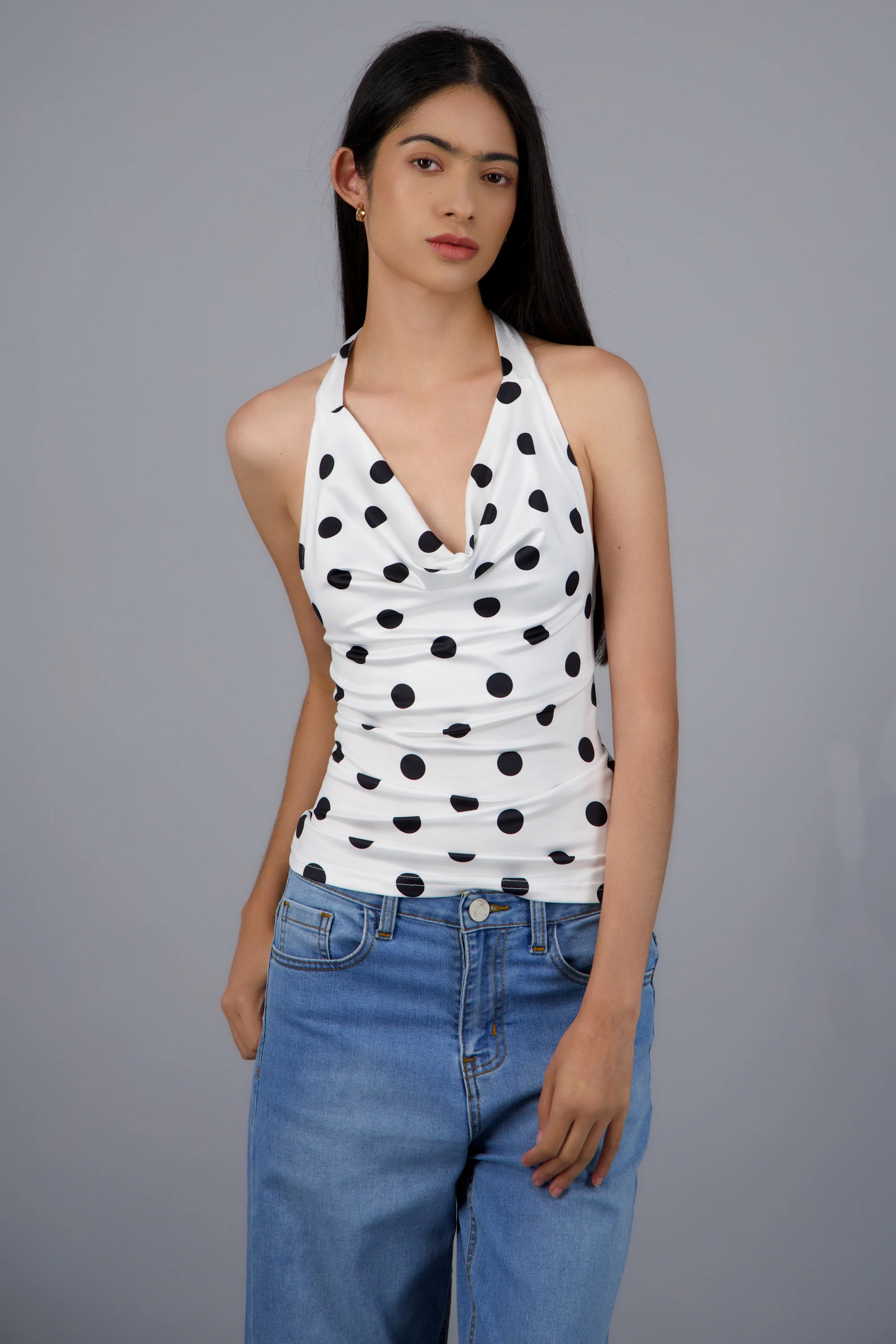 TOP HALTER ESTAMPADO POLKAS - Image 3