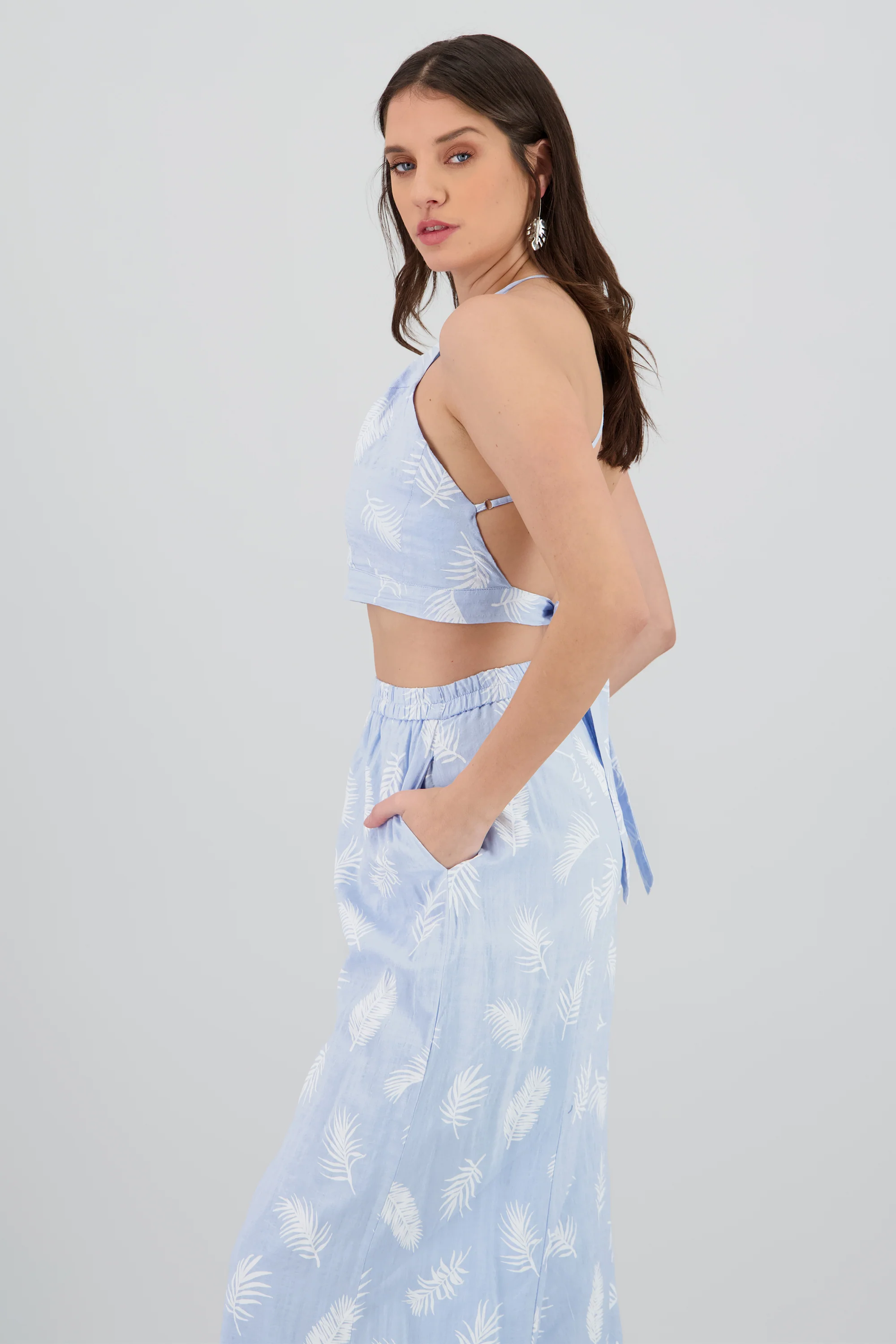 Top halter estampado tropical - Image 3