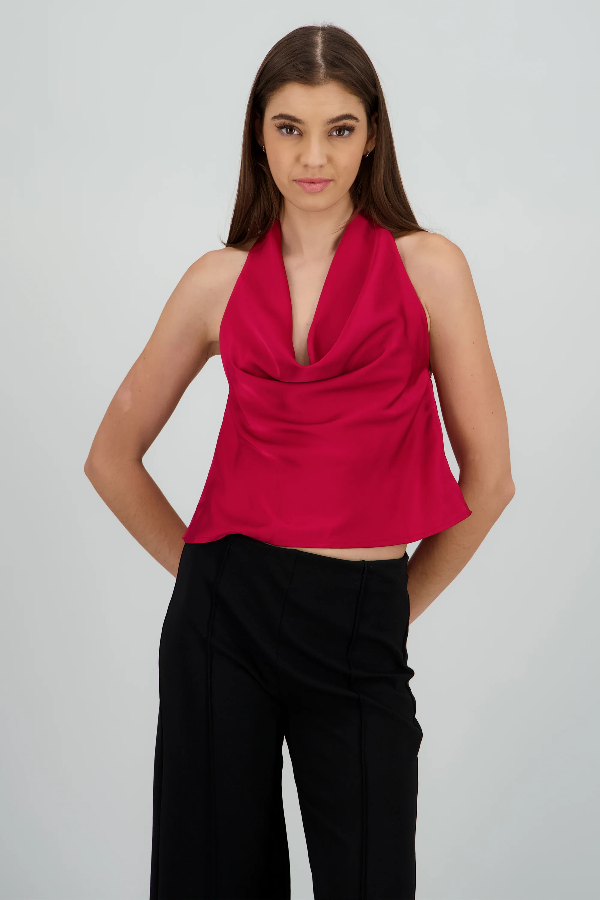 Top halter satinado - Image 2