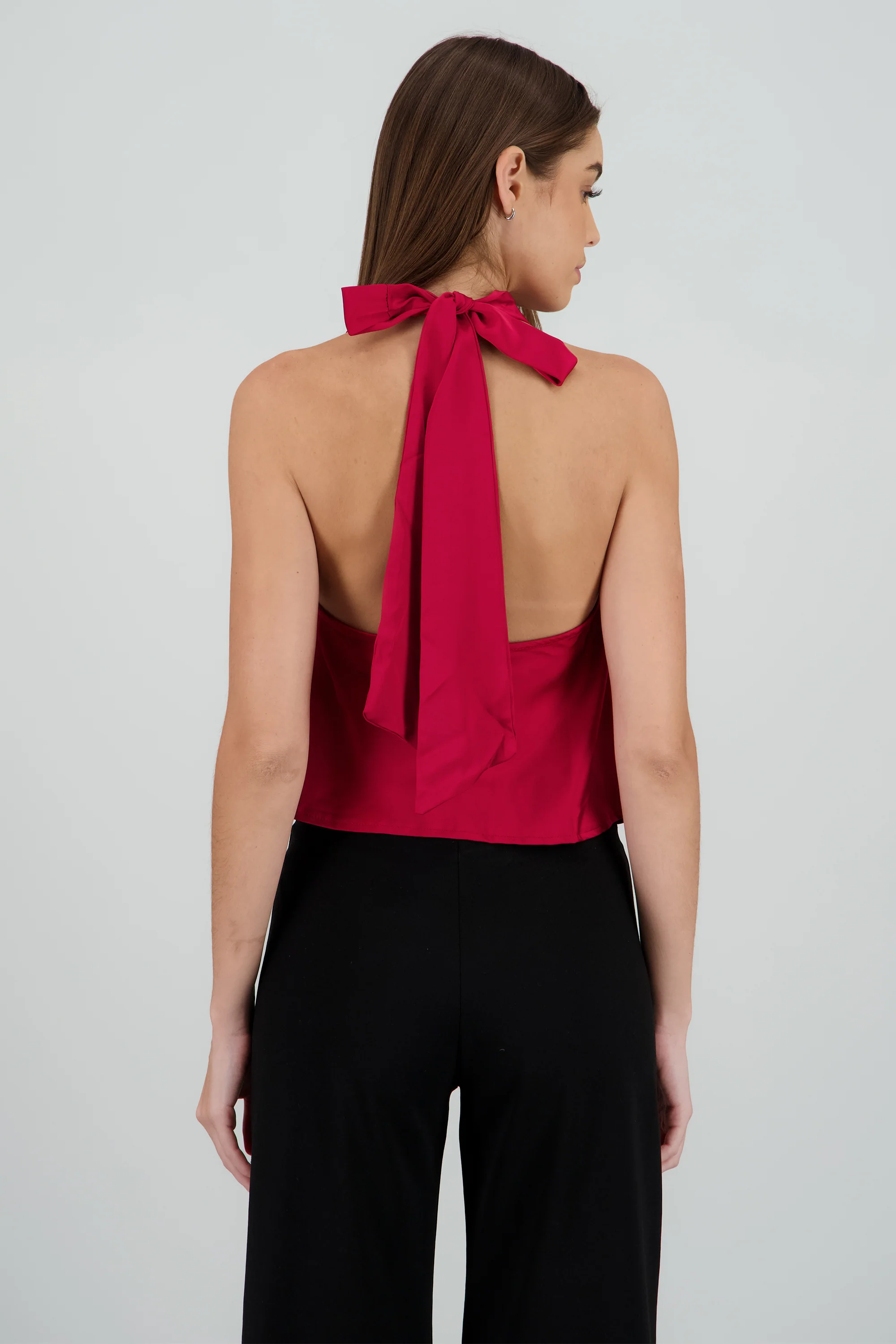 Top halter satinado - Image 4
