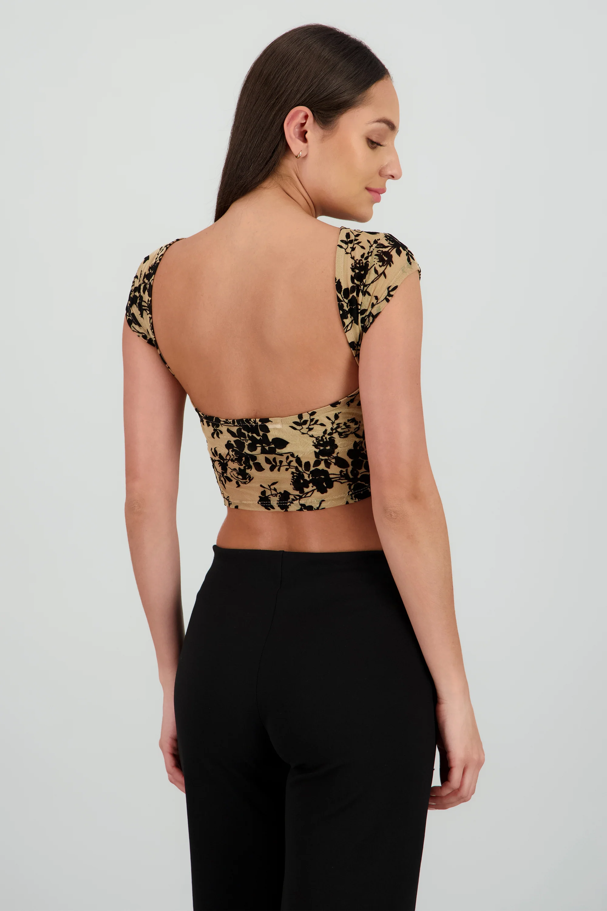 TOP MESH FLOCK CUELLO BARCO - Image 4