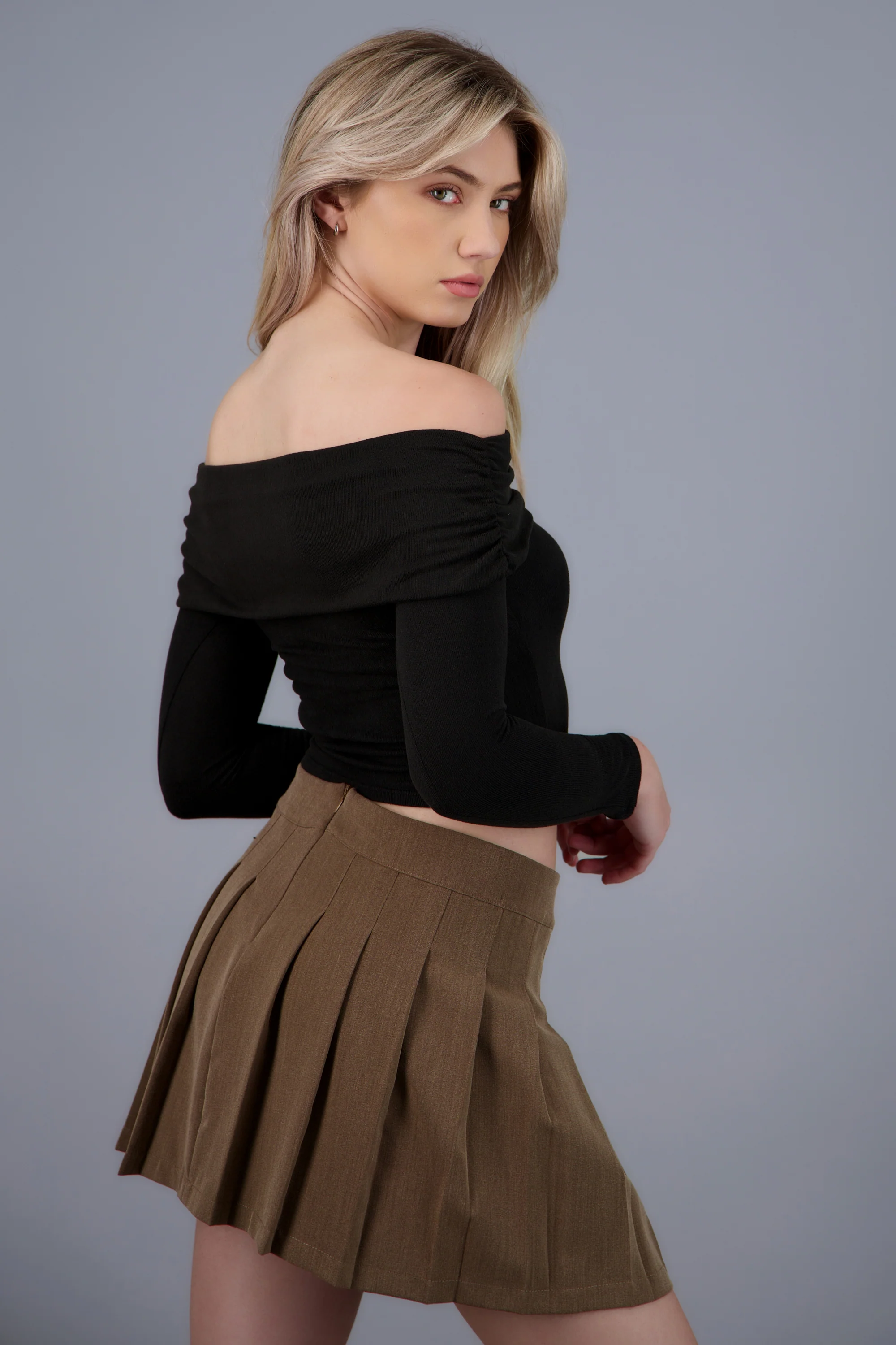 Top off shoulder de manga larga - Image 2